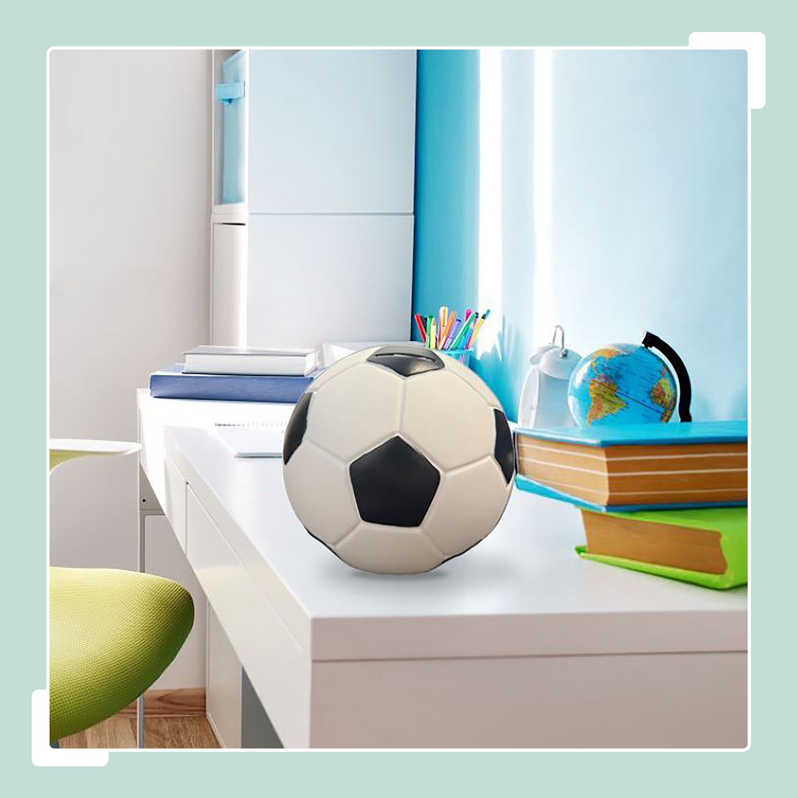 relaxdays Spardose Fußball Spardose