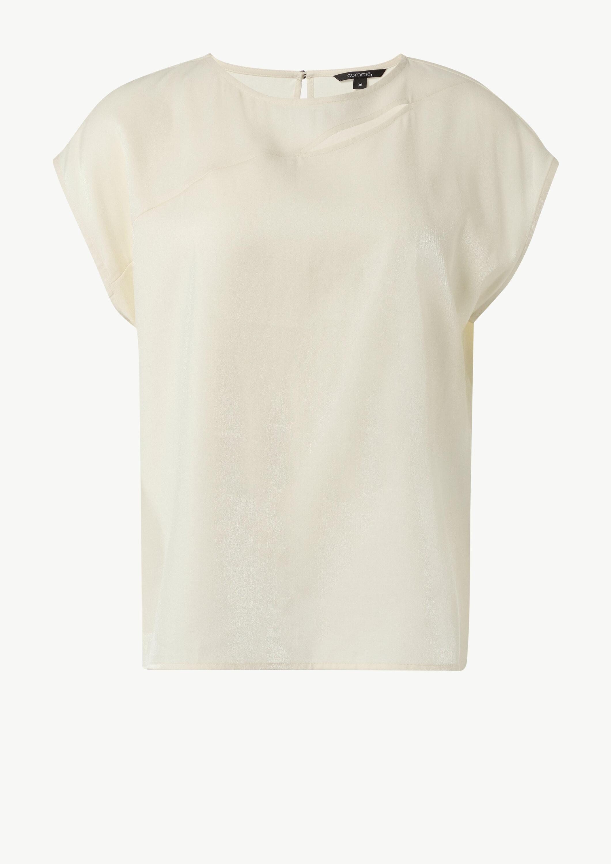 comma Blusentop Bluse Blusenshirt aus Satin