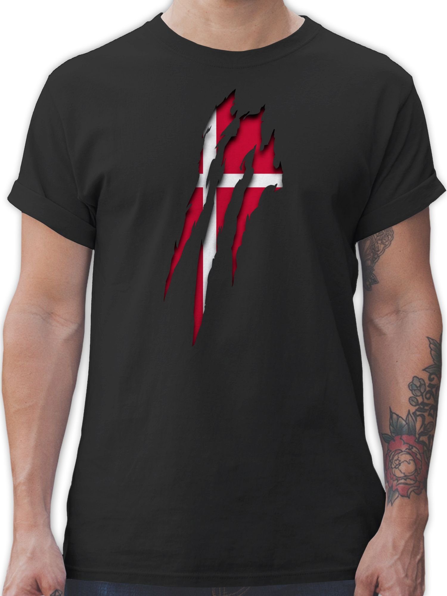 T-Shirt Dänemark Krallenspuren