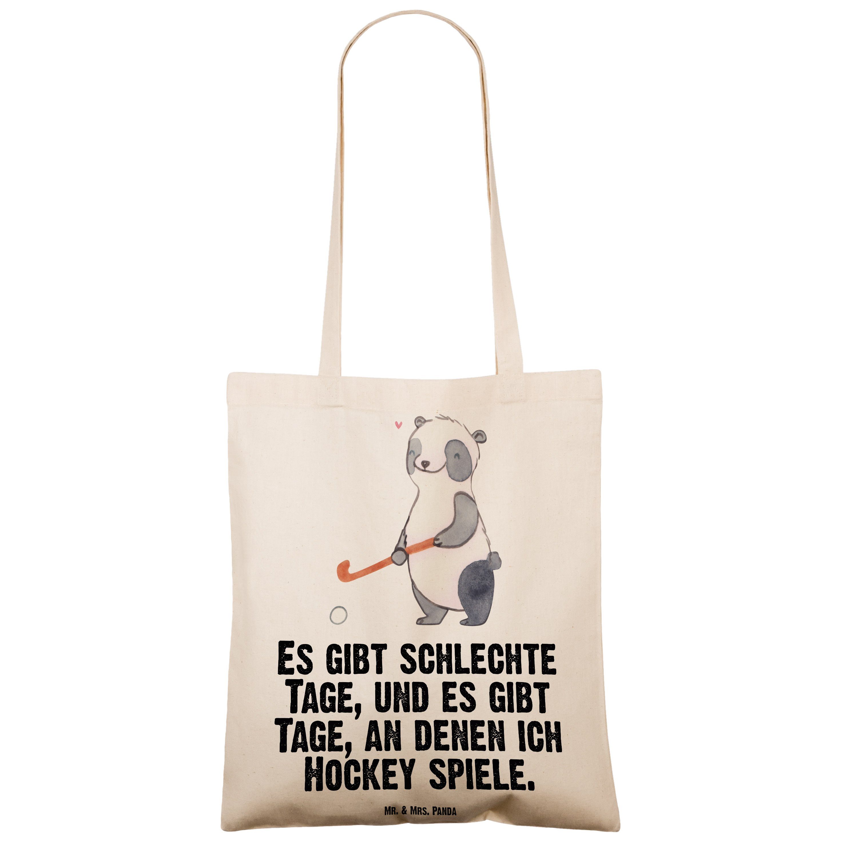 spielen (1-tlg) & Mr. - Einkaufstasche, Transparent Panda Tragetasche Mrs. Hockey - Tage D Panda Geschenk,