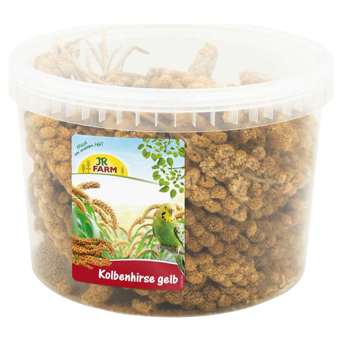 JR Farm Kolbenhirse gelb im Eimer 500 g, Trockenfutter für: Vogel