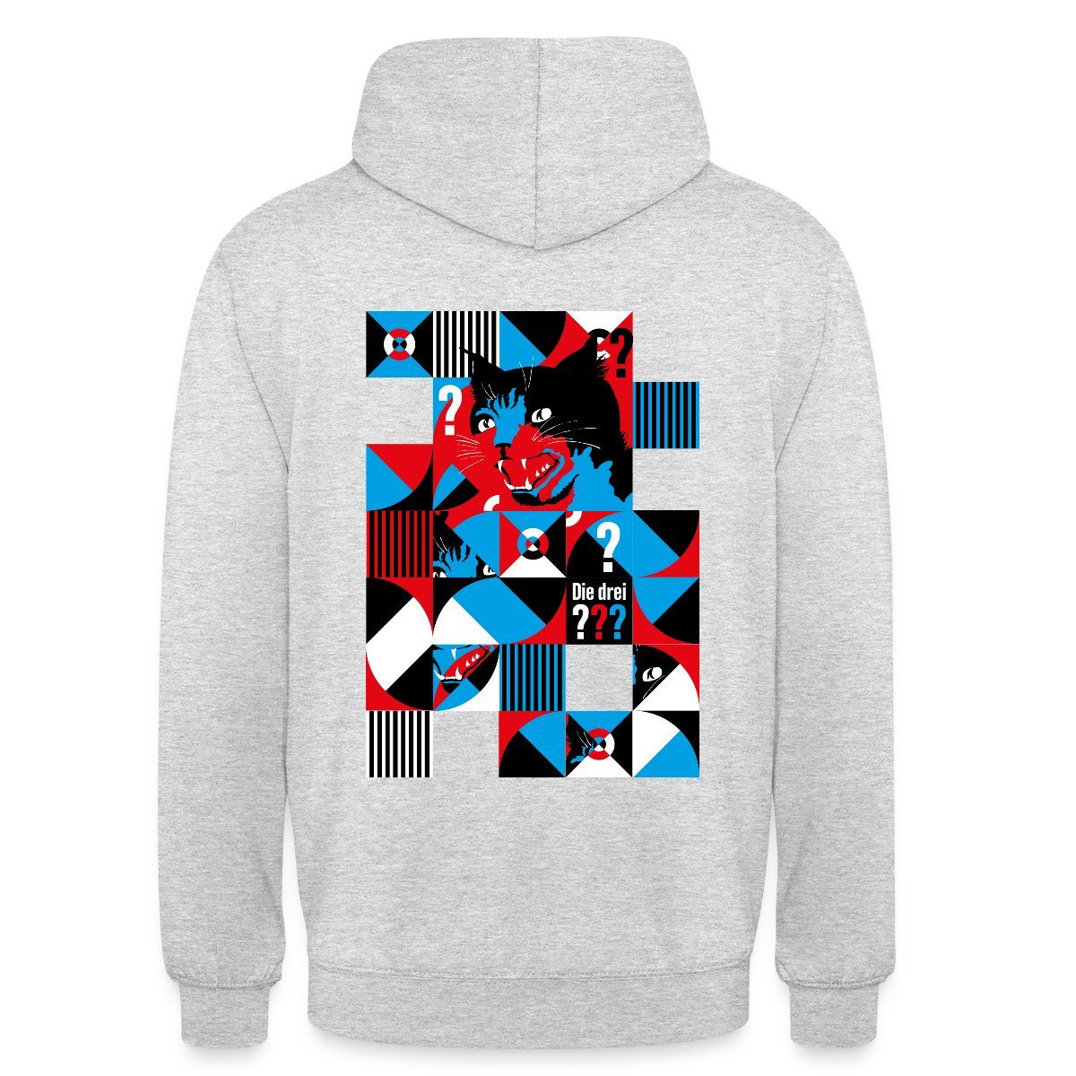 Hoodie Die Drei Fragezeichen Abstraktes Katzen Design Unisex Hoodie