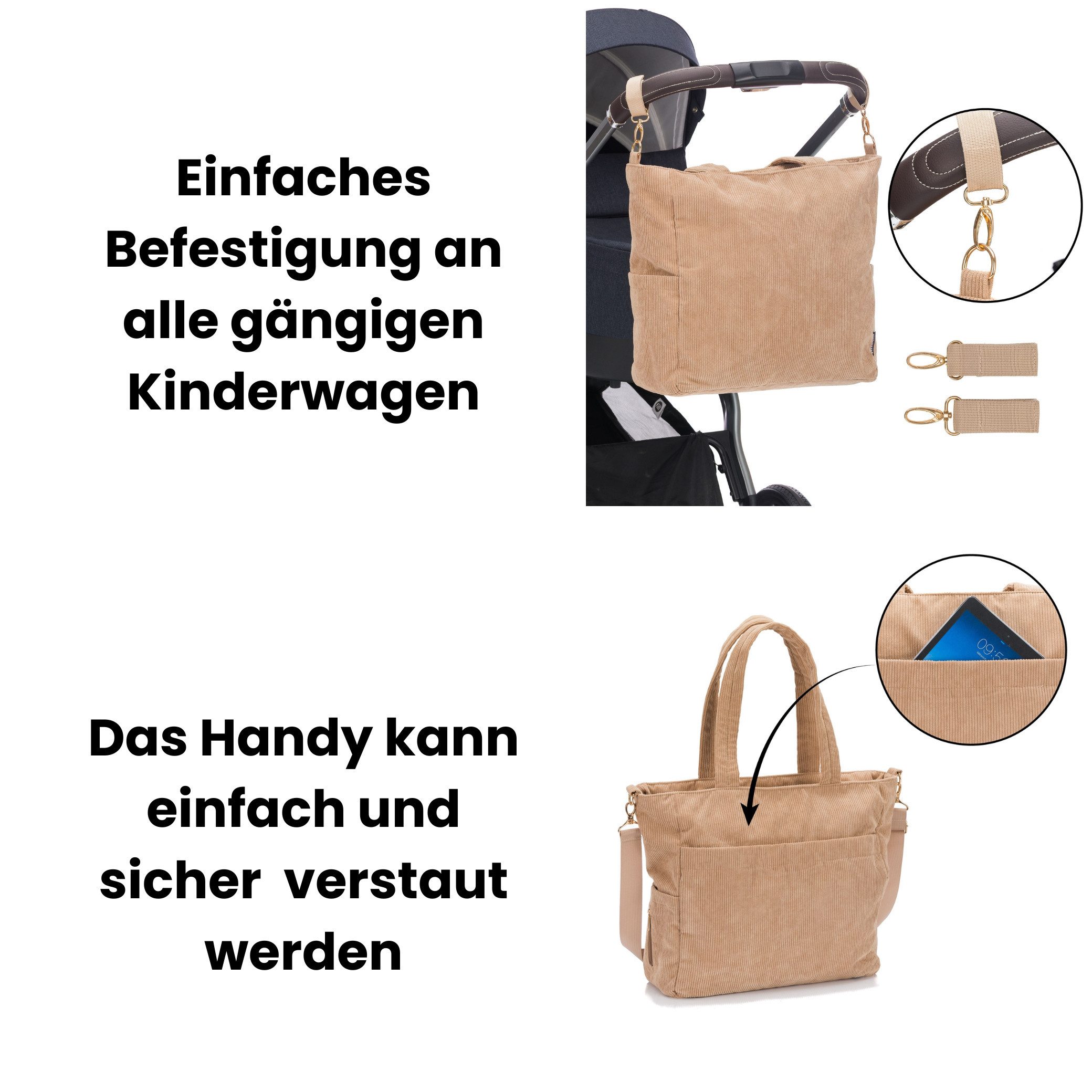 Fillikid Wickeltasche Wickeltasche Cord