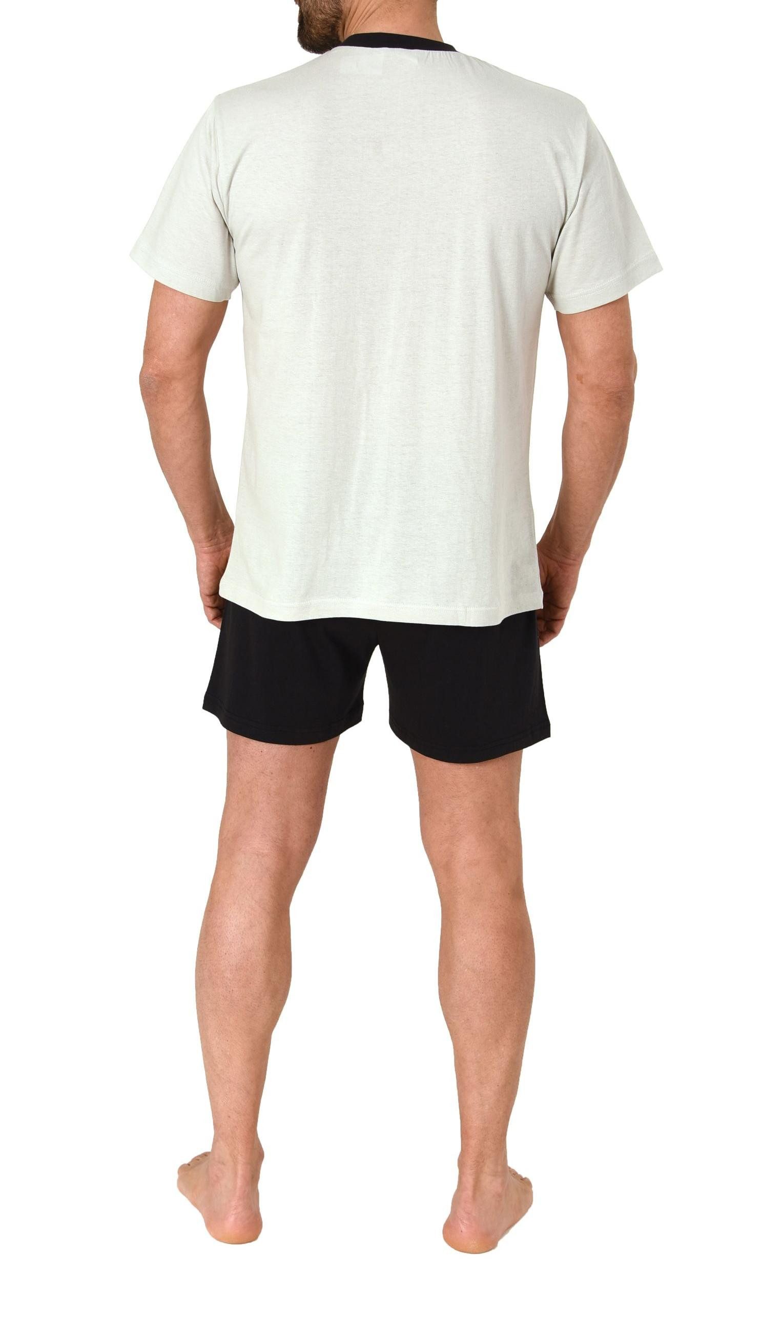 Normann Pyjama Normann Herren Schlafanzug kurzarm Shorty Pyjama