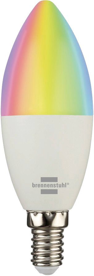 Brennenstuhl LED-Leuchtmittel Connect WiFi SB 400, E14, Farbwechsler, SmartHome-fähig, mit Timer