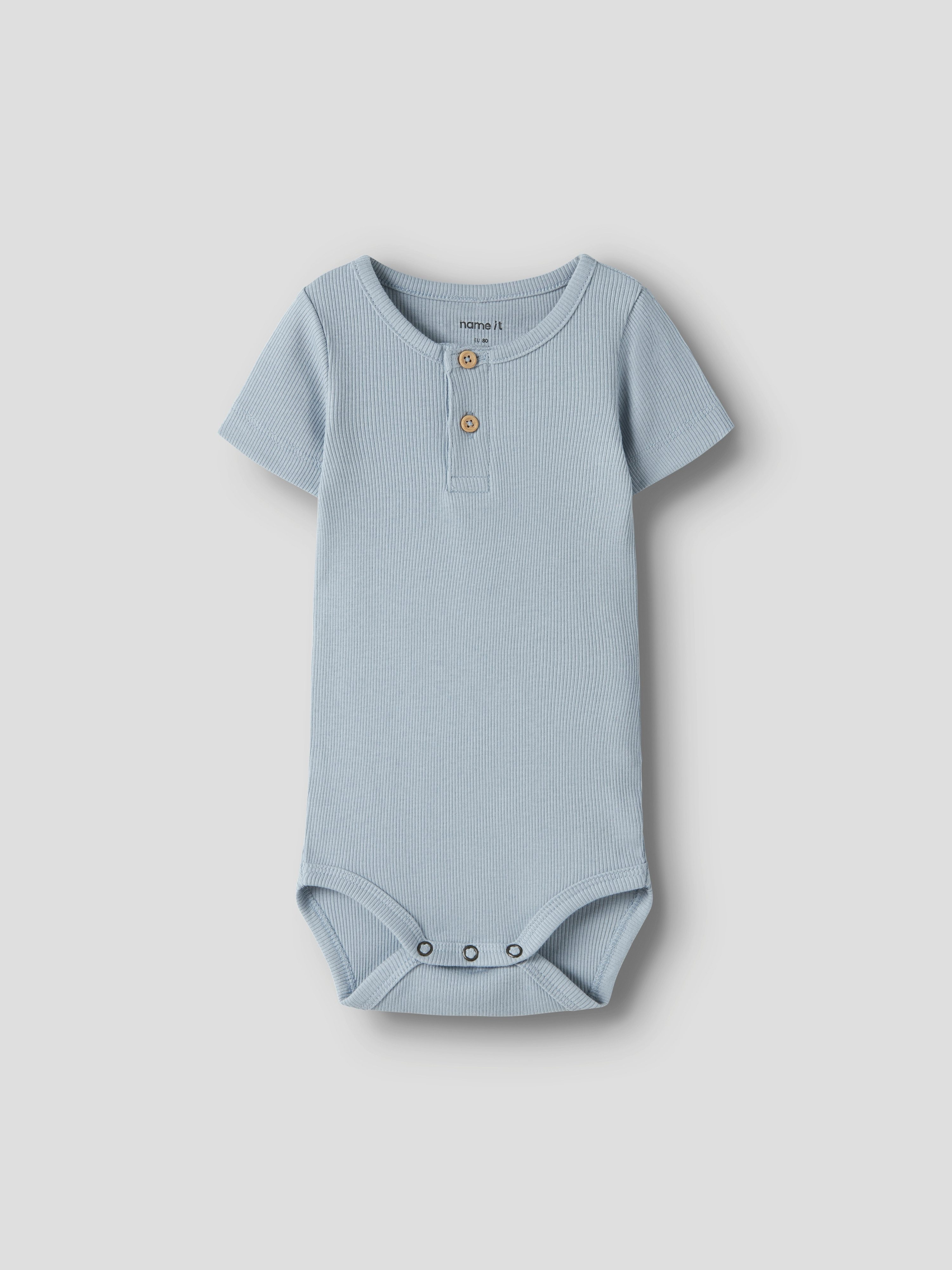Name It Kurzarmbody NBMKAB SS BODY NOOS Baumwollmischung, Kurzarm, Knopf-Details