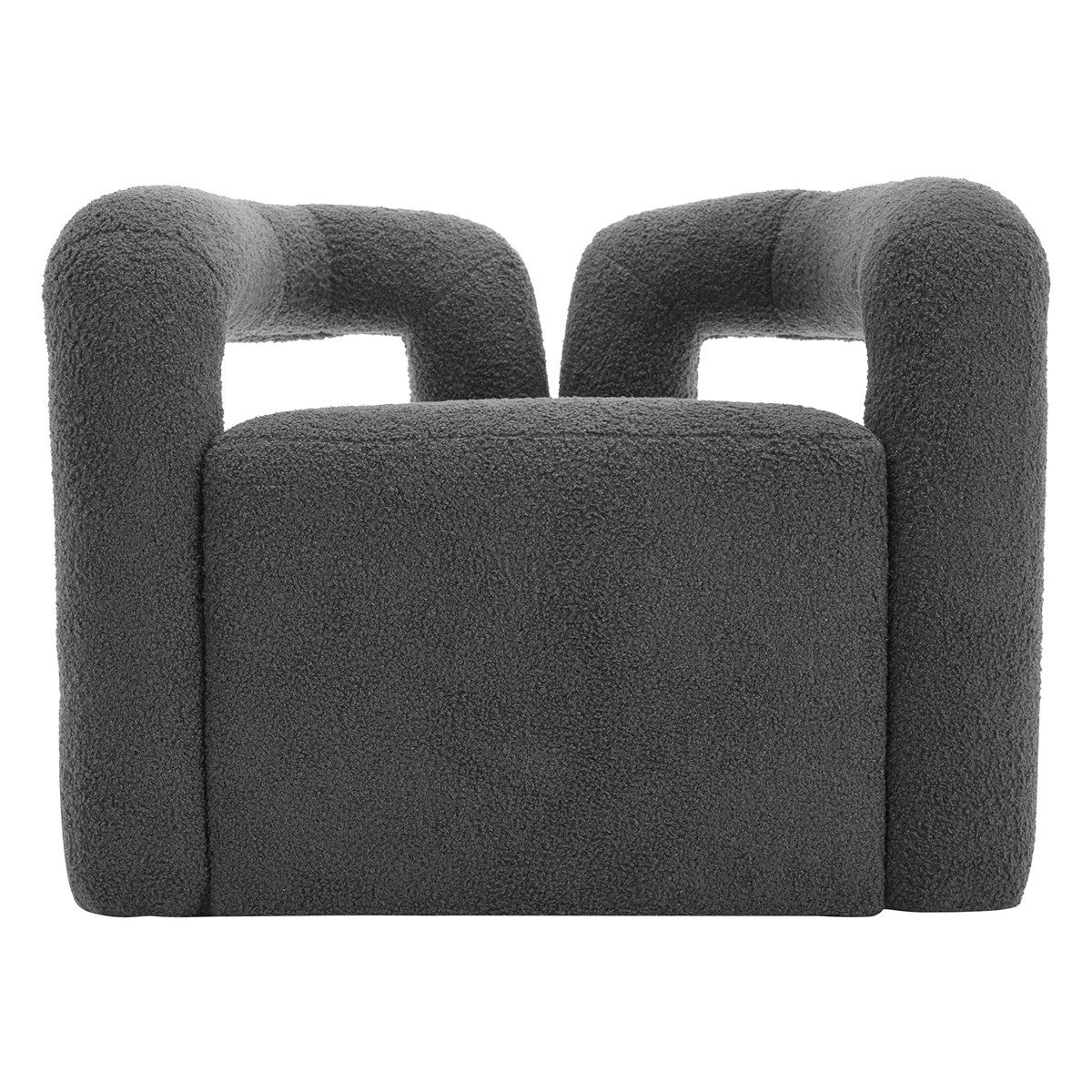 XDeer Chesterfield-Sessel Freizeitsessel Wide Cutout Arm Design Wohnzimmerstuhl, Freizeitstuhl Moderne Sherpa Stoff Lesesessel für Wohnzimmer