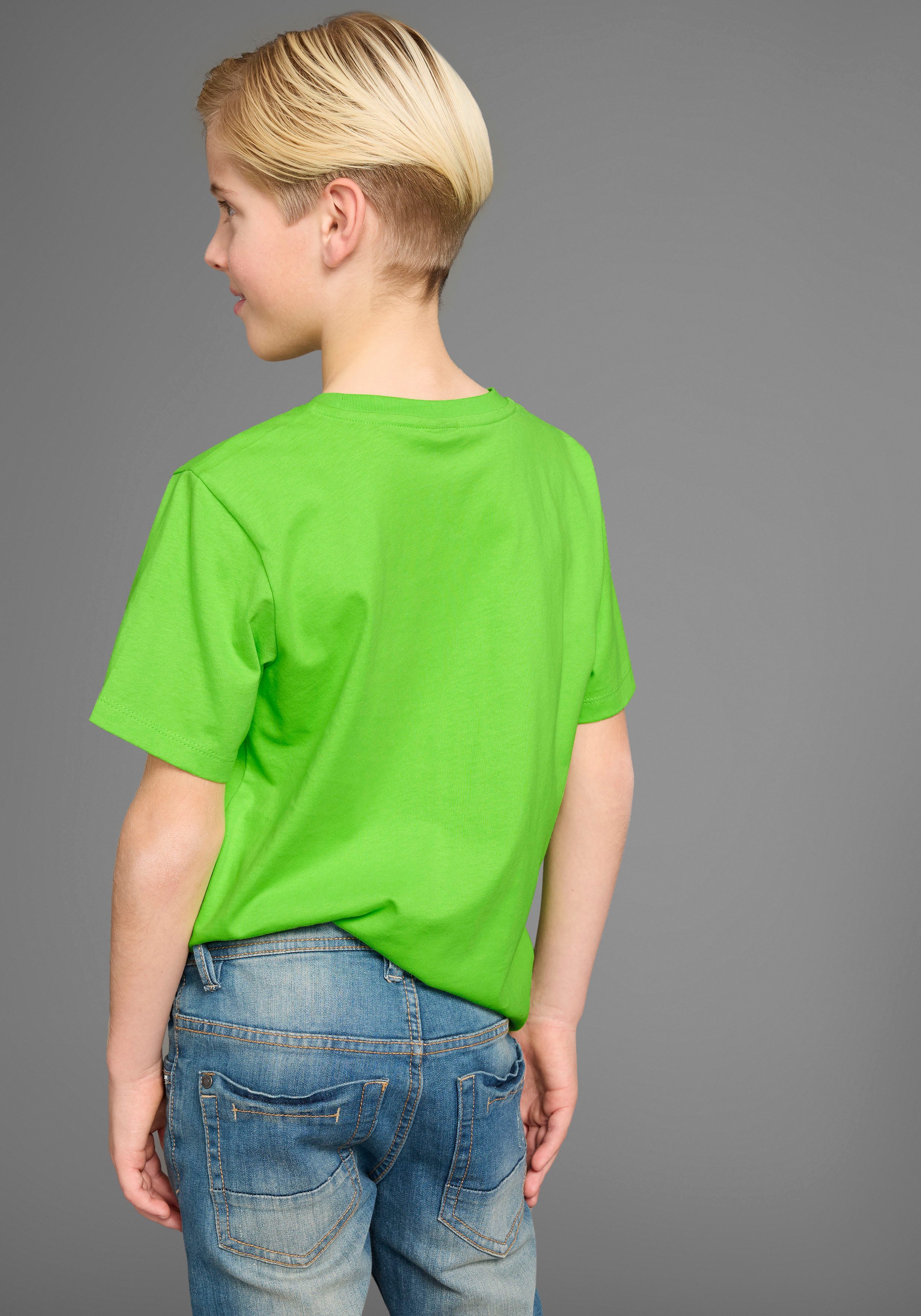 KIDSWORLD T-Shirt Sprücheshirt: CHECK DAS DIGGA Kurzarm, Basic-Passform, bedruckt, Rundhalsausschnitt