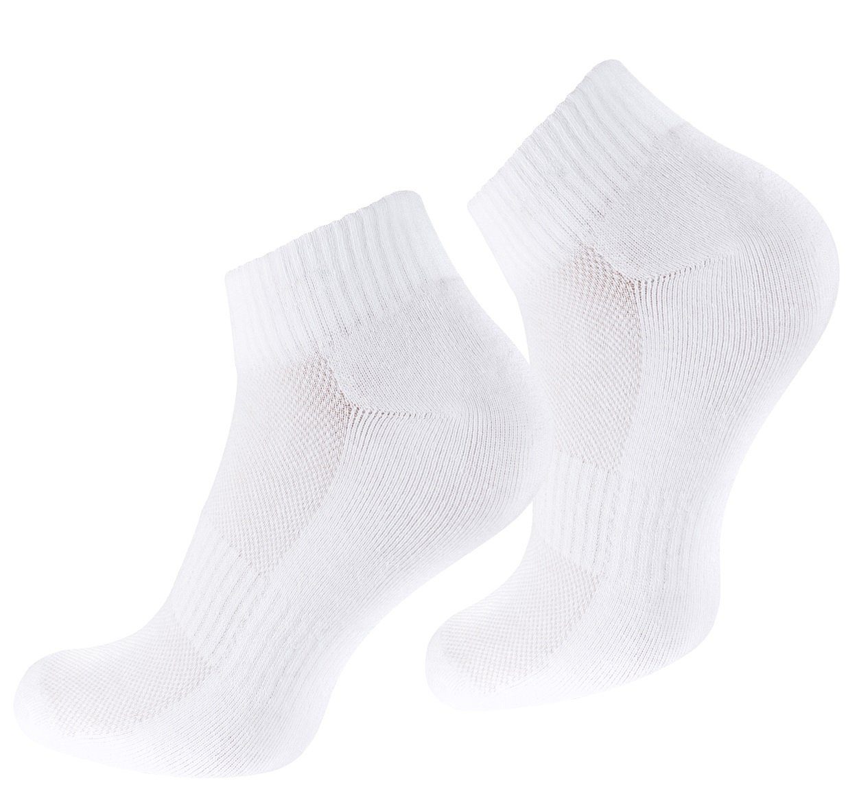 und Sportsocken Weiß 6 Paar mit Quarter Frotteesole Soul® Mesh-Strick Socken-Sportsocken Stark
