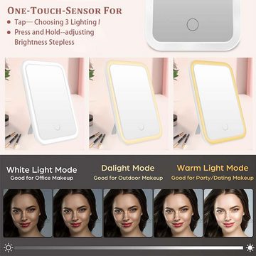 Coonoor Kosmetikspiegel Make-up Schminkspiegel Kosmetikspiegel mit LED Beleuchtung