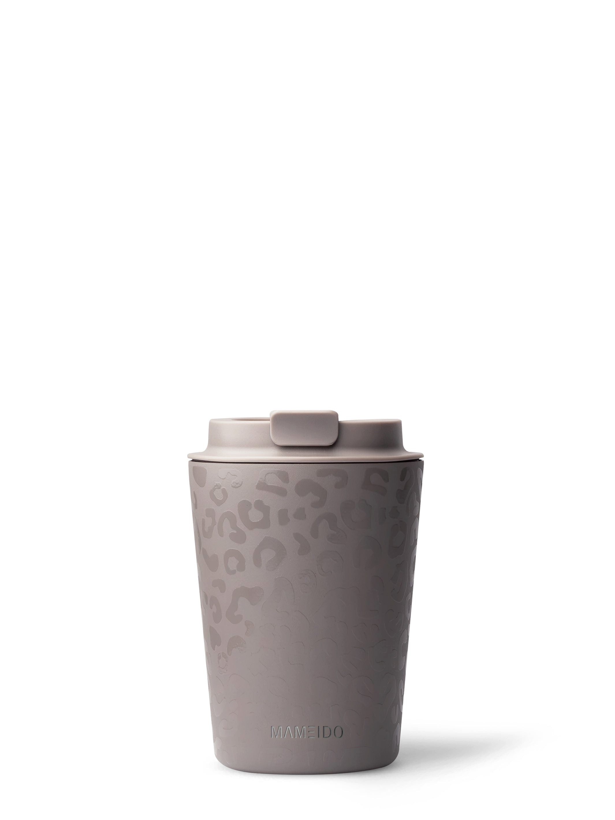 MAMEIDO Thermobecher, Edelstahl, Kunststoff, Silikon, doppelwandig isoliert, auslaufsicher in 350ml, 470ml, 700ml & 1200ml