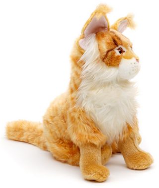 Uni-Toys Kuscheltier Maine-Coon-Katze (grau oder braun) - 30 cm (Höhe) - Plüsch, Plüschtier, zu 100 % recyceltes Füllmaterial