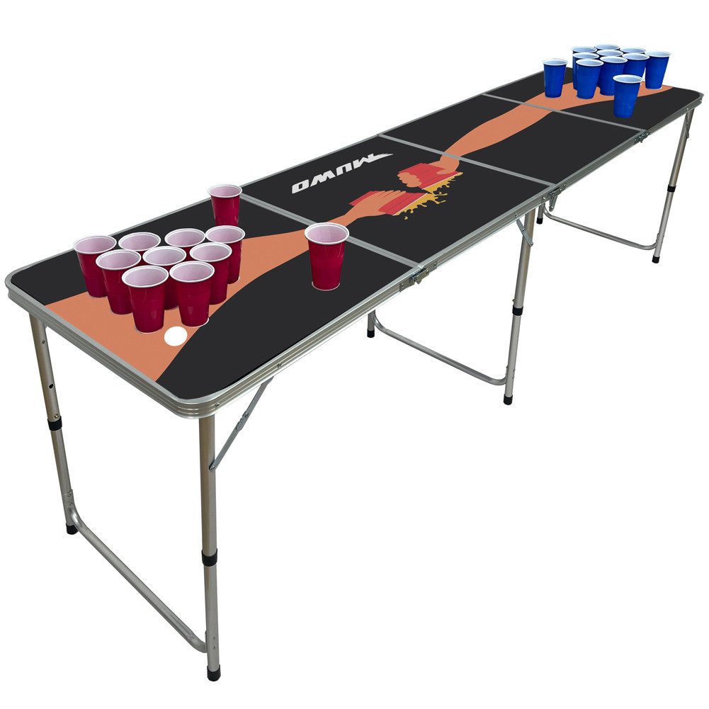 MUWO Spieltisch BierPong Set Tisch mit 22 Bechern günstig online kaufen