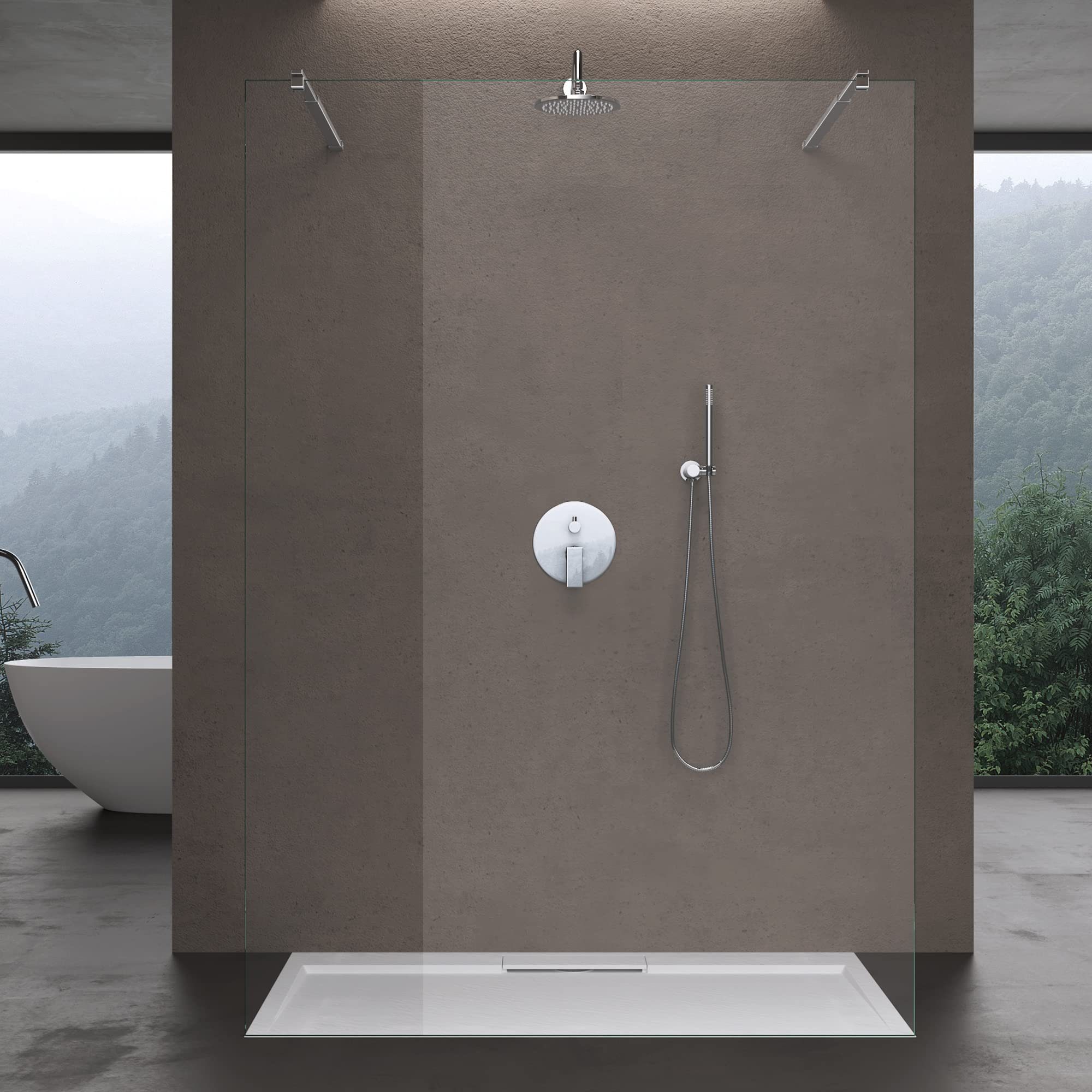 doporro Walk-in-Dusche Duschwand Duschtrennwand Walk-In Dusche günstig online kaufen