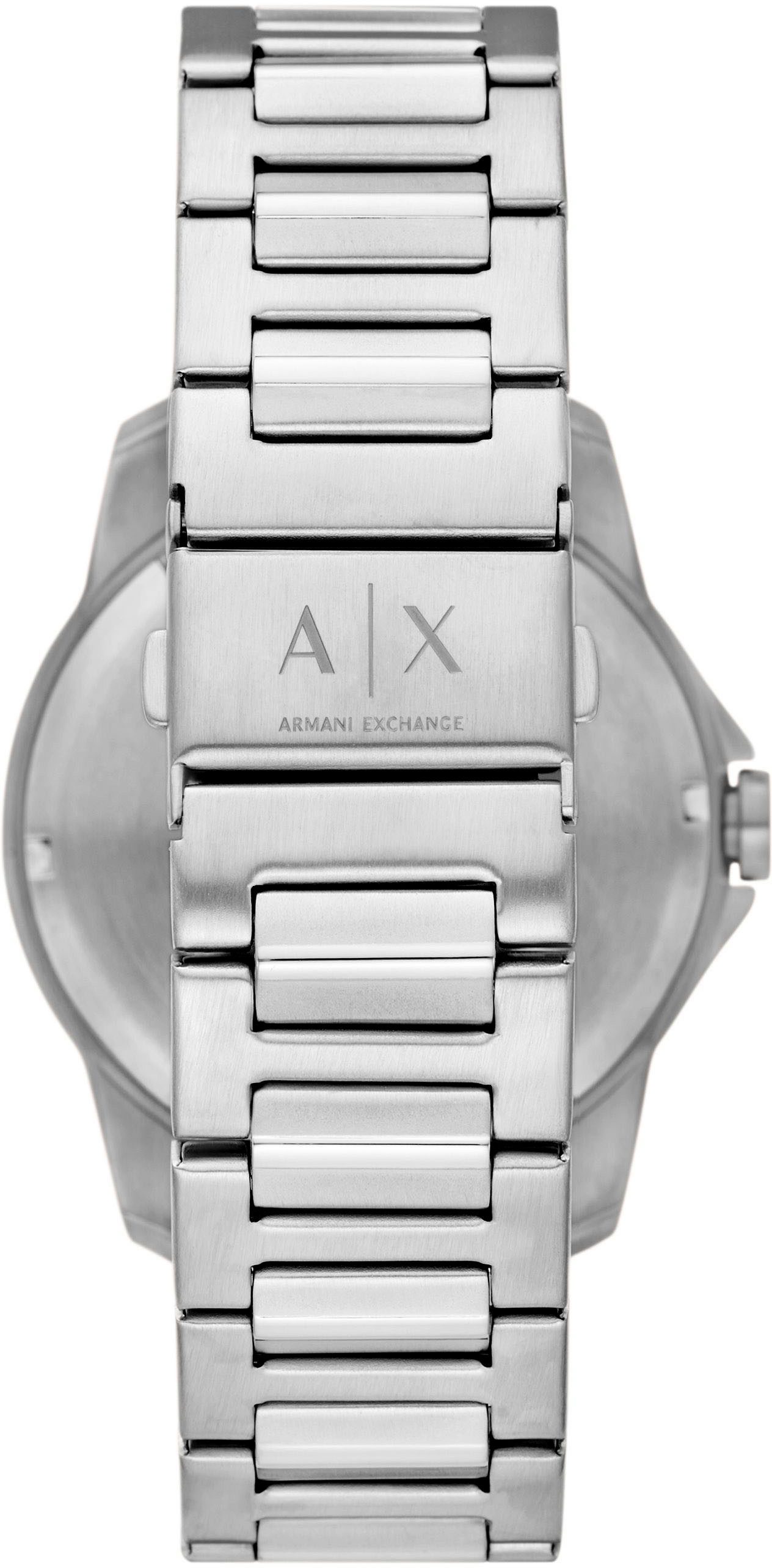 ARMANI EXCHANGE Quarzuhr AX1767, Armbanduhr, Herrenuhr, Edelstahlarmband, analog, Tag, Wochentag