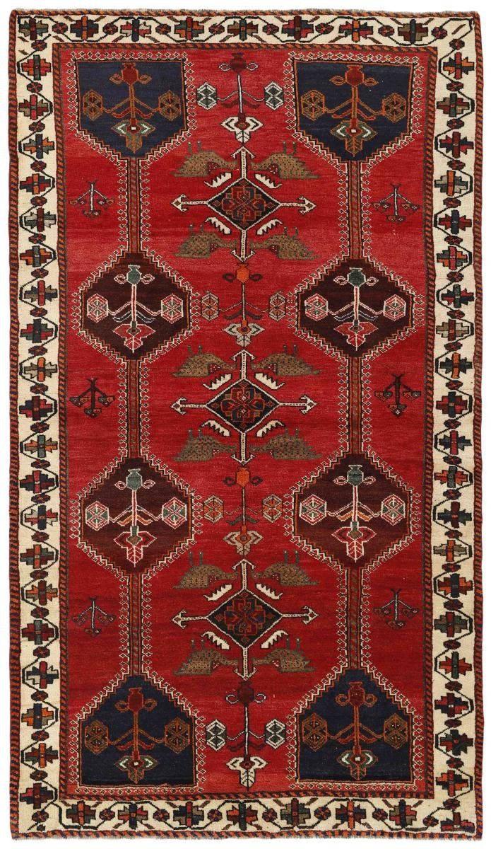 Orientteppich Shiraz 163x285 Handgeknüpfter Orientteppich / Perserteppich, Nain Trading, rechteckig, Höhe: 10 mm