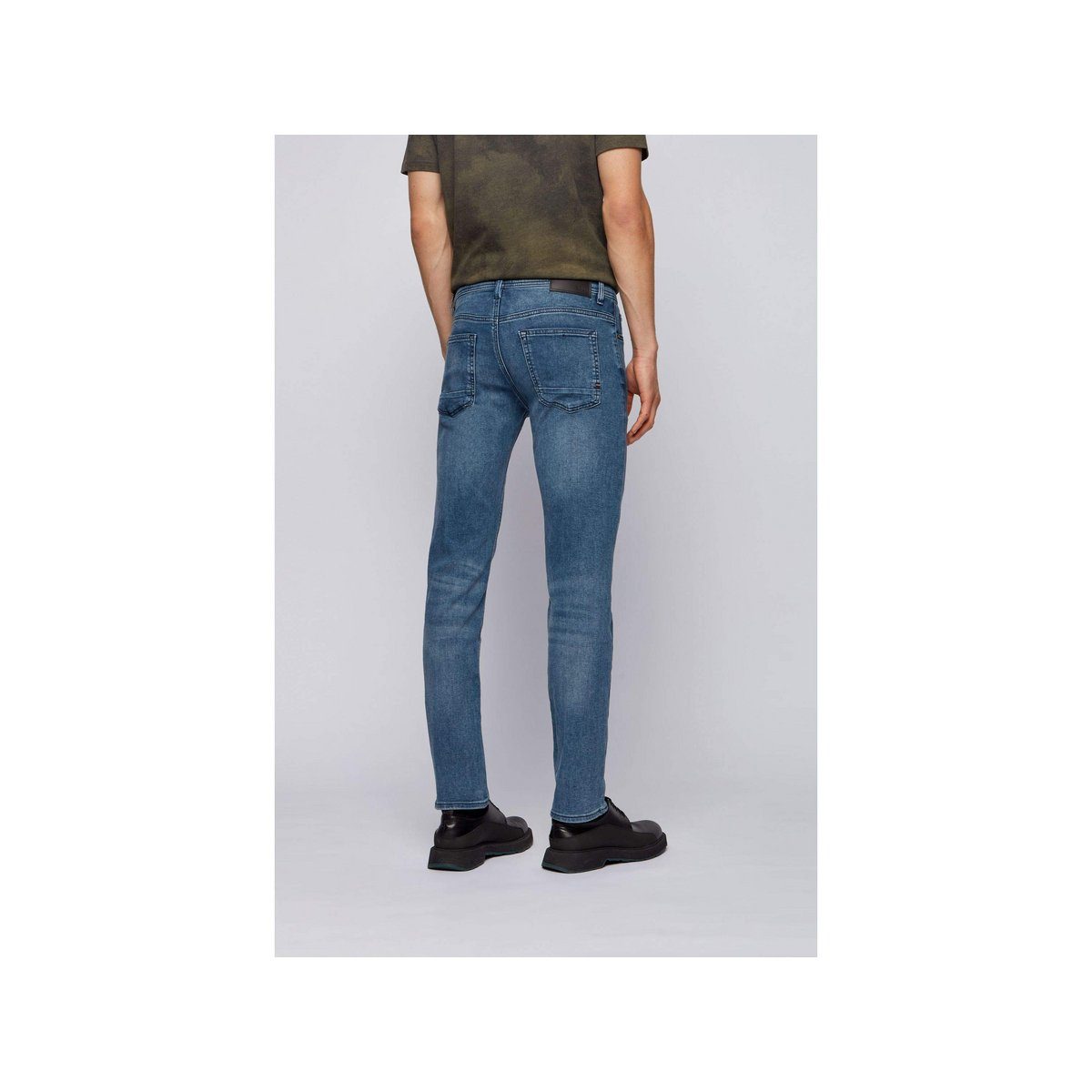 HUGO regular (1-tlg) blau Straight-Jeans