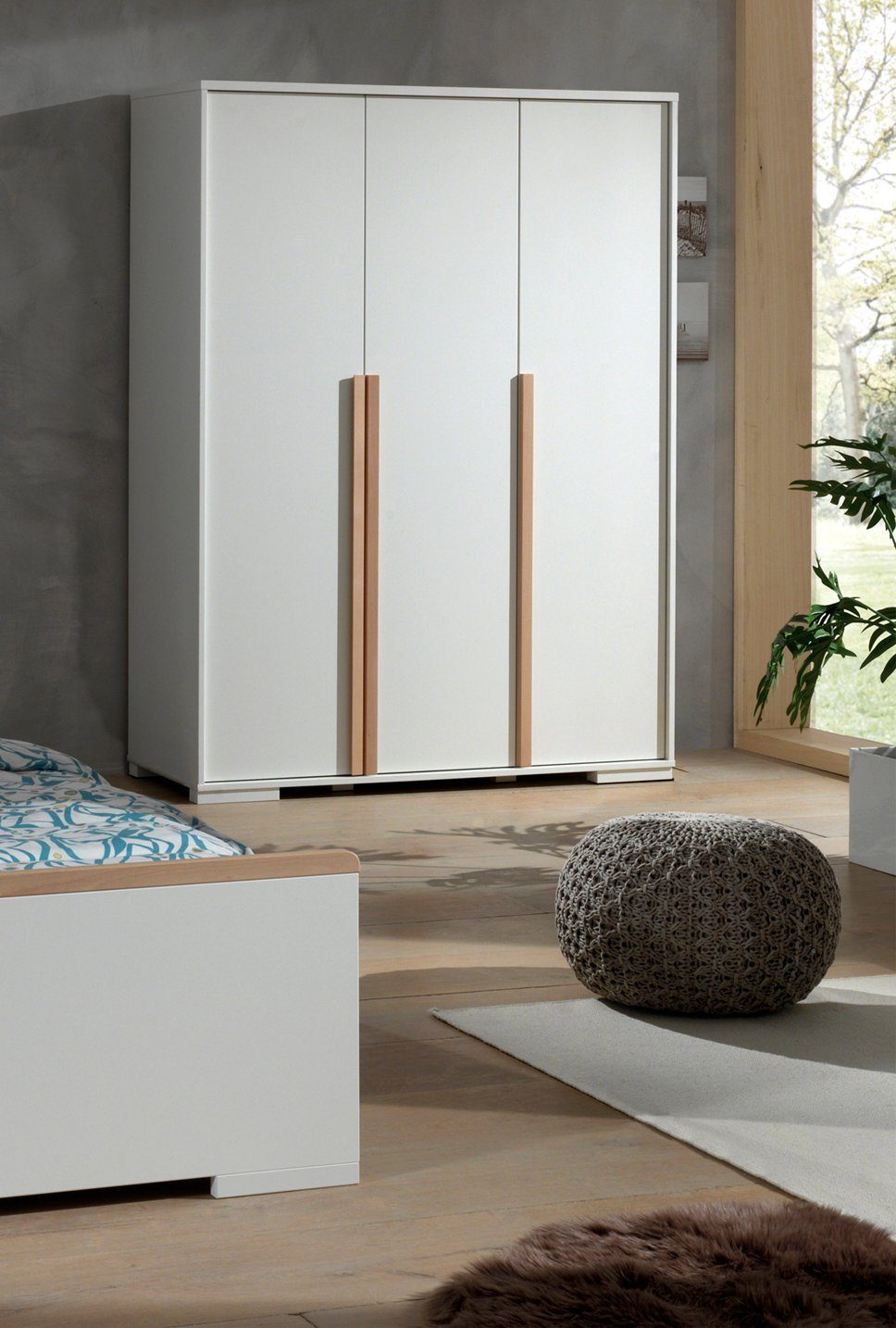 Vipack Kleiderschrank London (Made in Europe) mit Melamin-Oberfläche und Soft-Close