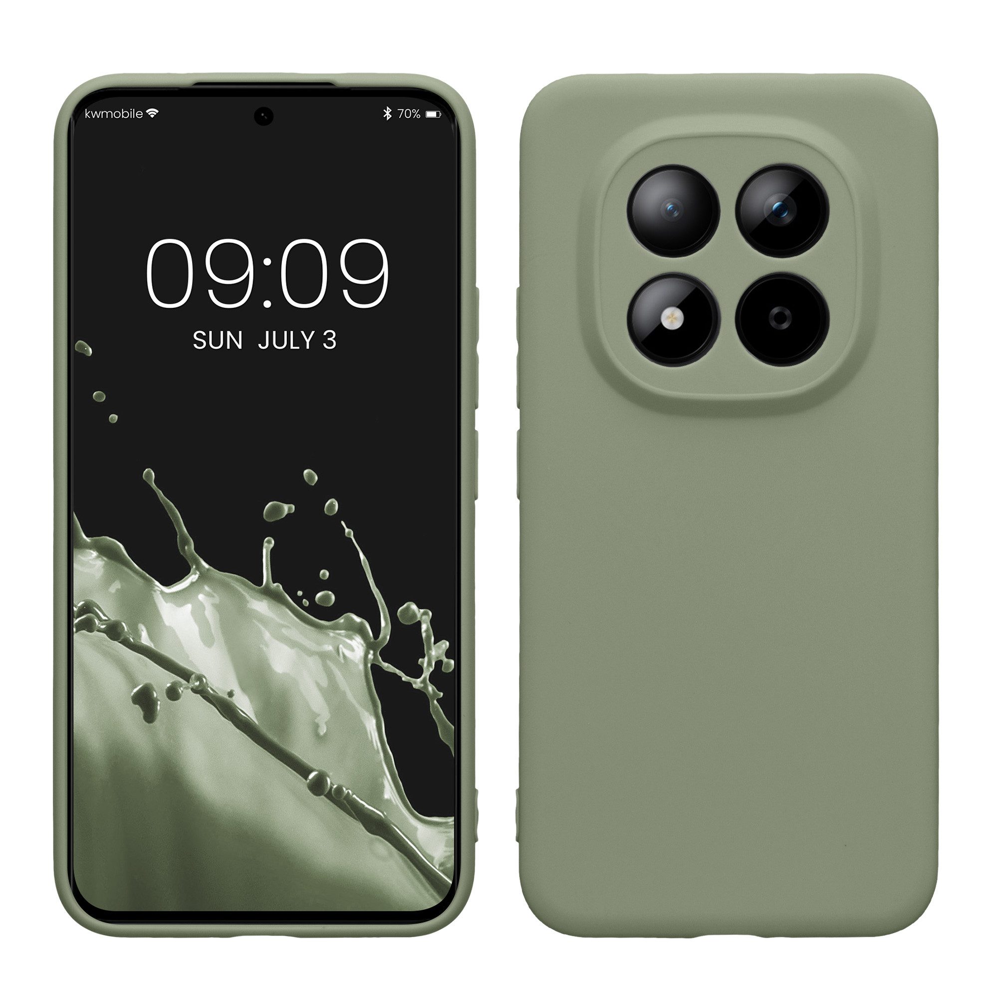 kwmobile Smartphone-Hülle Handyhülle für Xiaomi Redmi Note 15 Pro+ 5G / Poco M8 Pro 5G Hülle, Weiches Handy Silikon Case - Schutzhülle Cover