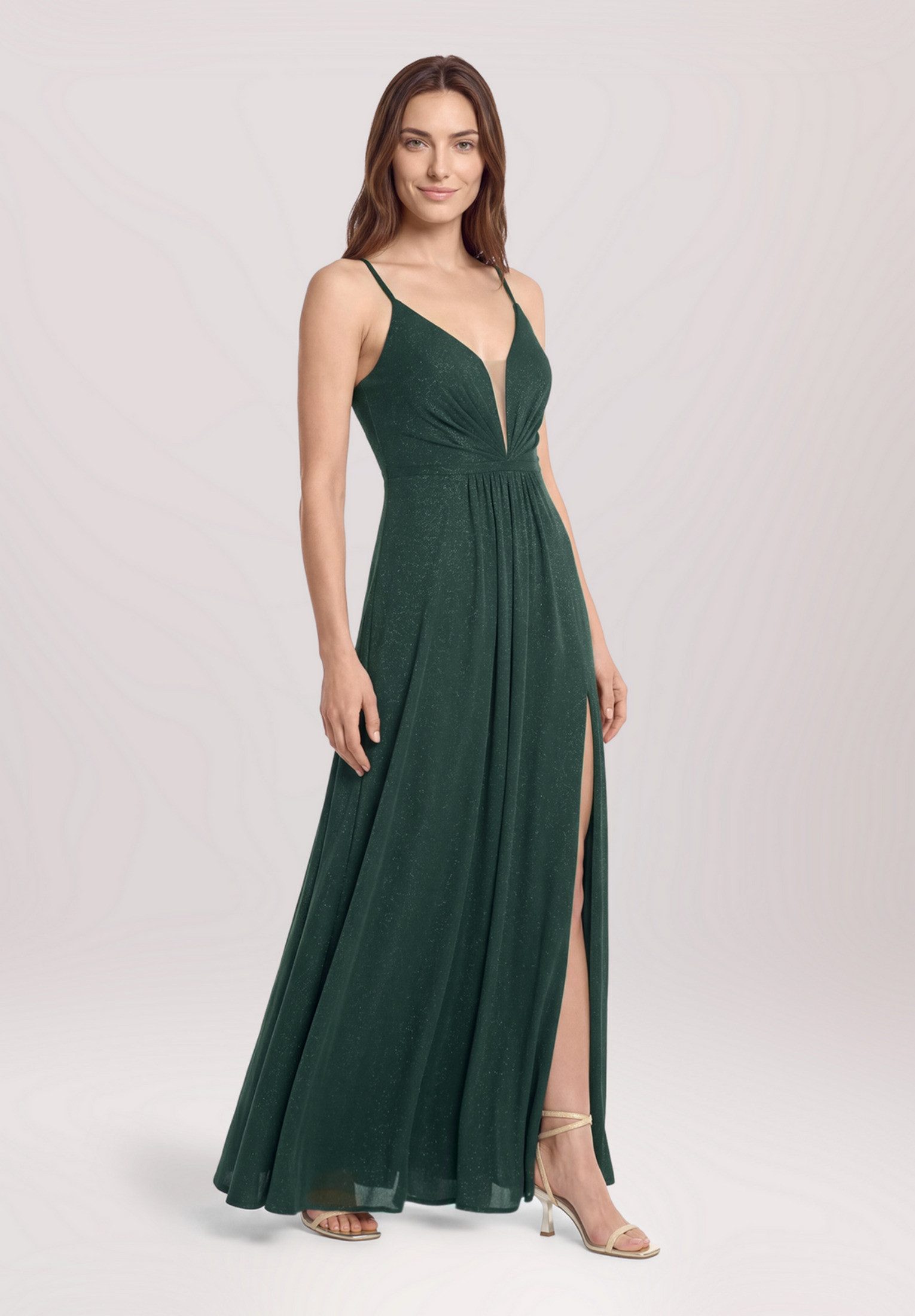 Vera Mont Abendkleid Damen mit Lurexfaden