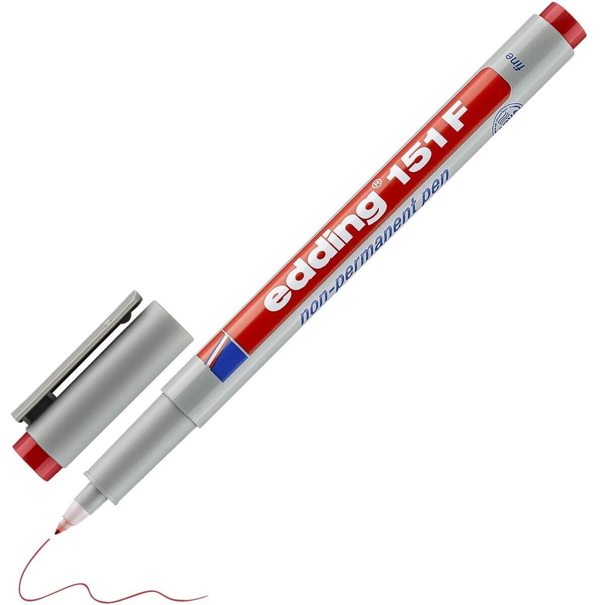 edding Folienstift e-151 F, (4-tlg), mit non-permanenter Tinte