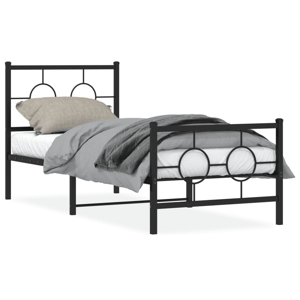 vidaXL Bett Bettgestell mit Kopf- und günstig online kaufen