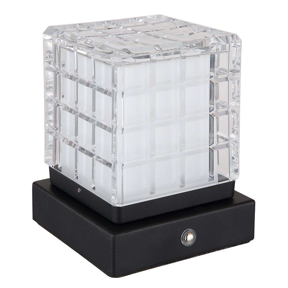 GLOBO LIGHTING Schreibtischlampe, LED-Leuchtmittel fest verbaut, Kaltweiß, Warmweiß, Neutralweiß, Tageslichtweiß, Farbwechsel, Tischleuchte Beistelllampe LED Touch-Dimmer Nachttischlampe USB AKKU