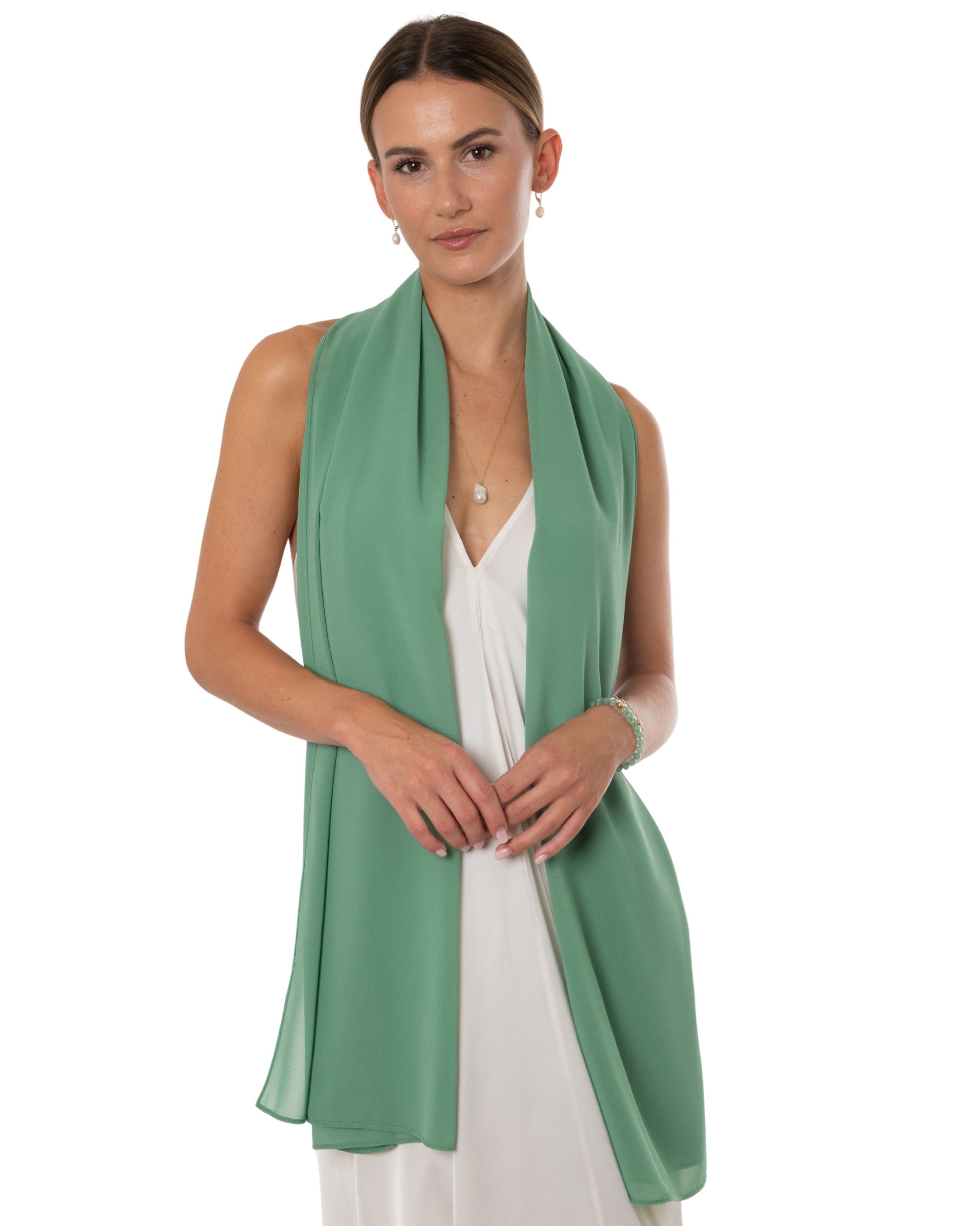 MayTree Modeschal Chiffon Schal Stola Umschlagtuch für Abendkleid Cocktailkleid 70x180, (Stück, 1-St) – Bild 3 von 5