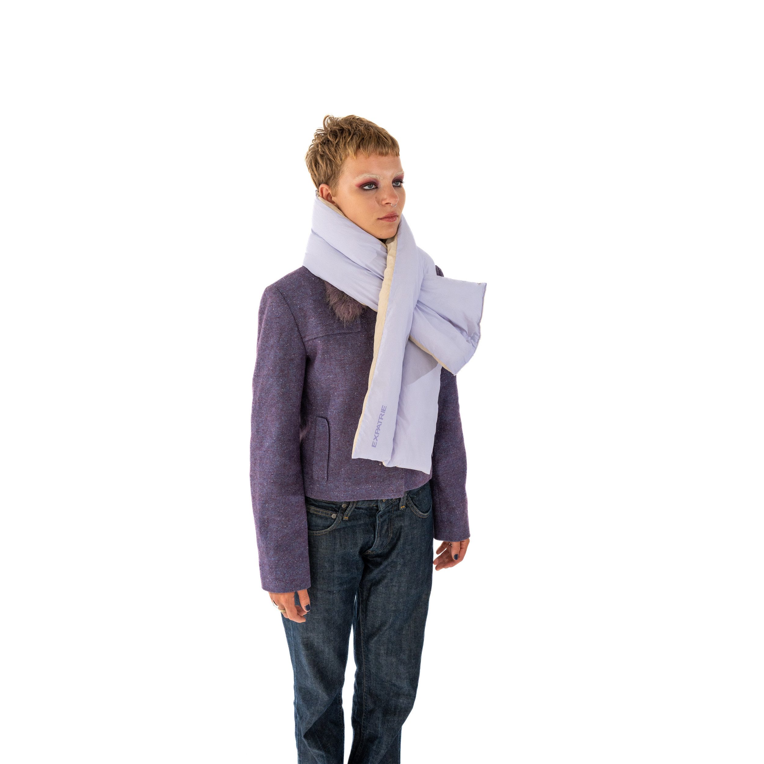 Expatrié Schal Ginny gefütterter Winterschal im Puffy Design, (1-St), Gesteppter Schal aus Nylon, Wasserabweisend