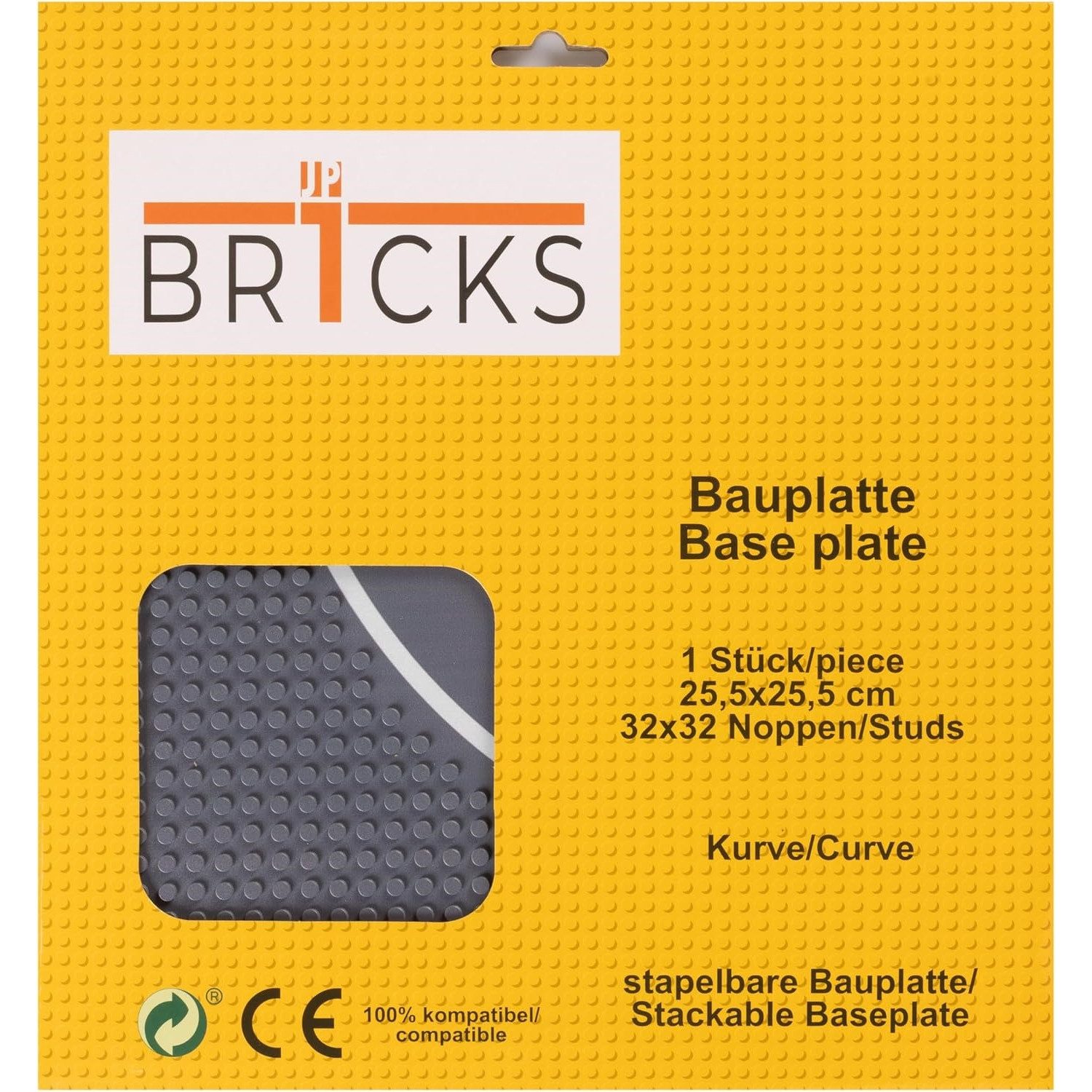 Mould King B-00023 Straßenplatte 32 x 32 Kurve Konstruktionsspielsteine