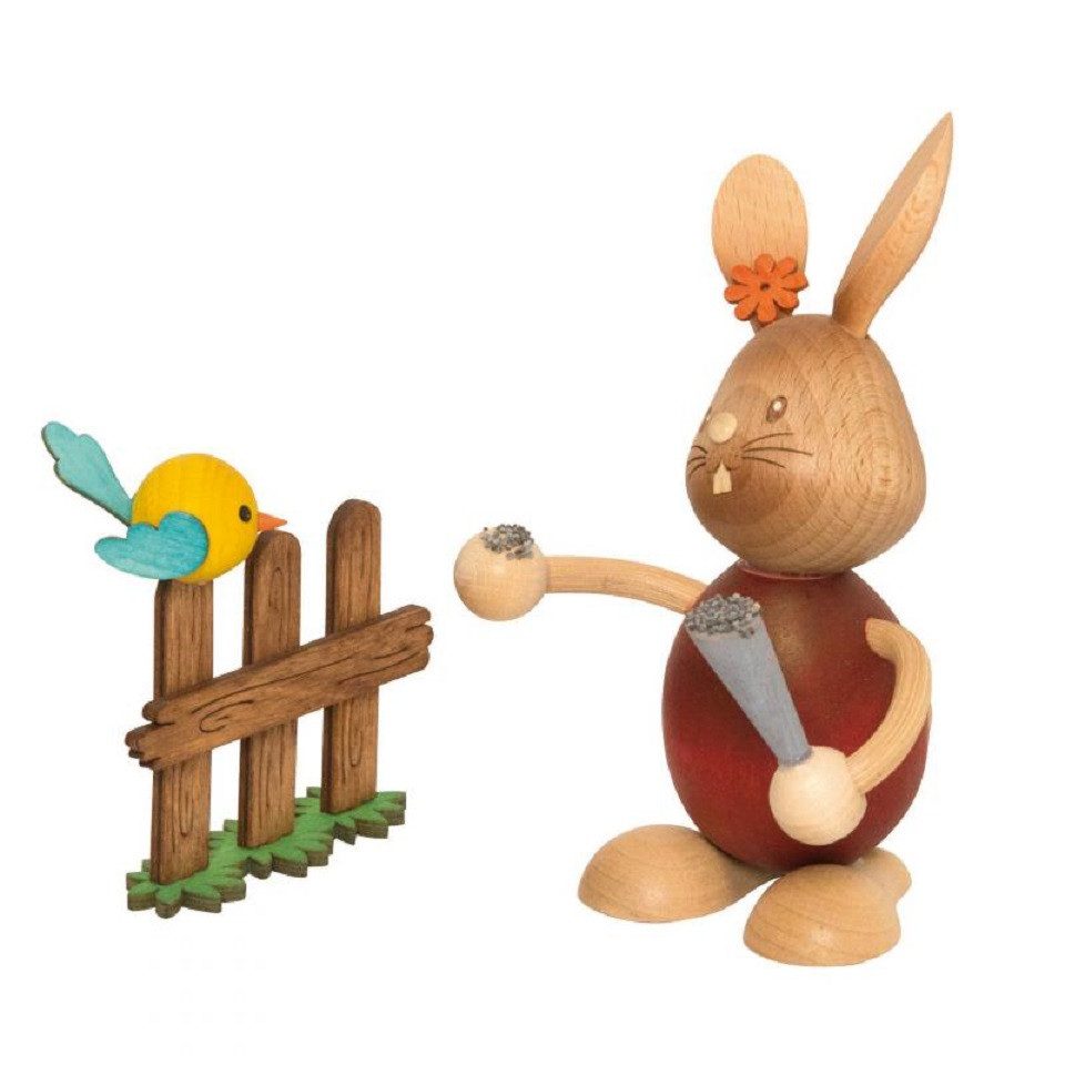 Kuhnert Dekofigur Kuhnert Osterhase Stupsi mit Vogel