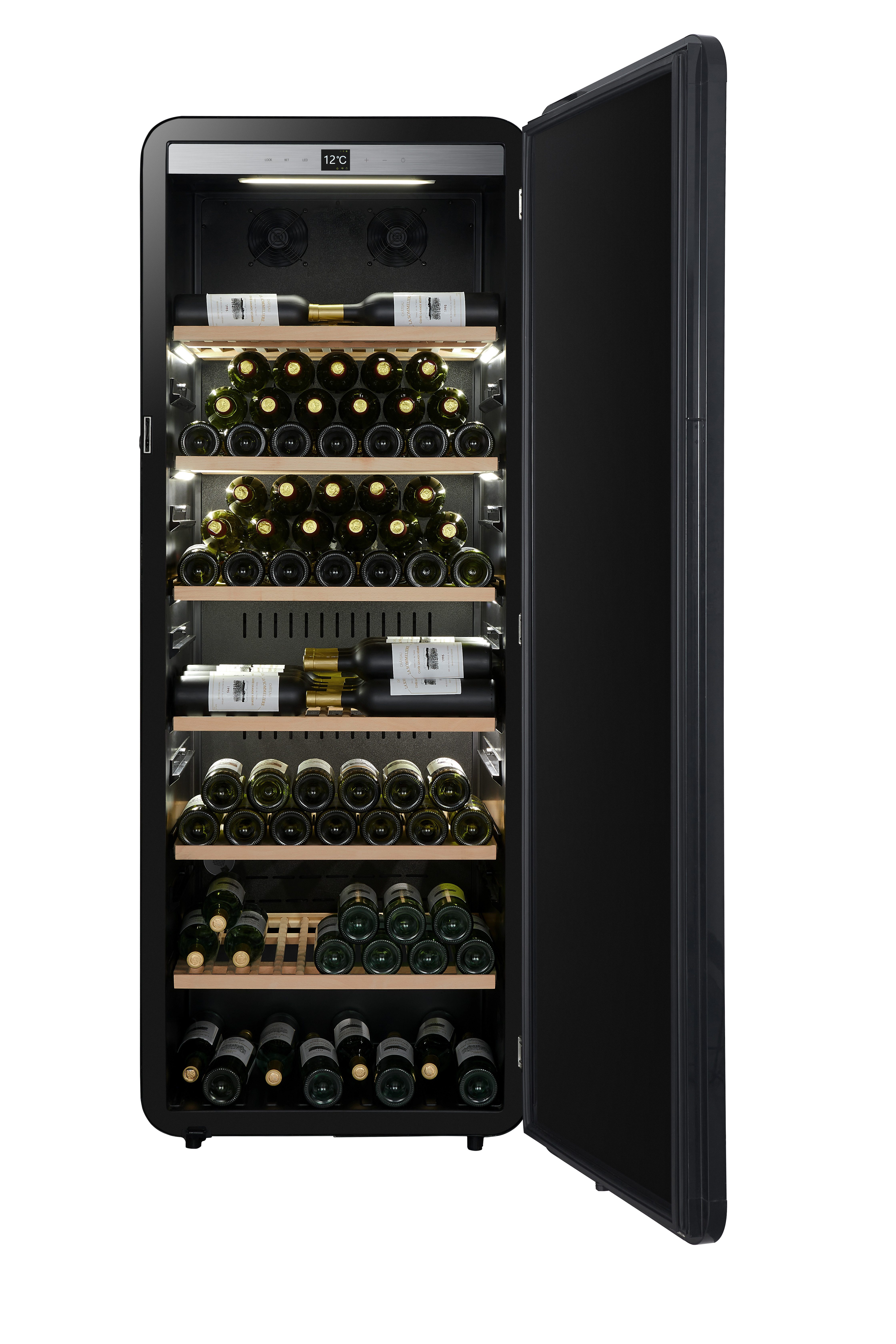 La Sommelière Weinkühlschrank APOGEE255N, für 254 Standardflaschen á 0,75l,Aktivkohlefilter, LED-Beleuchtung, SMART