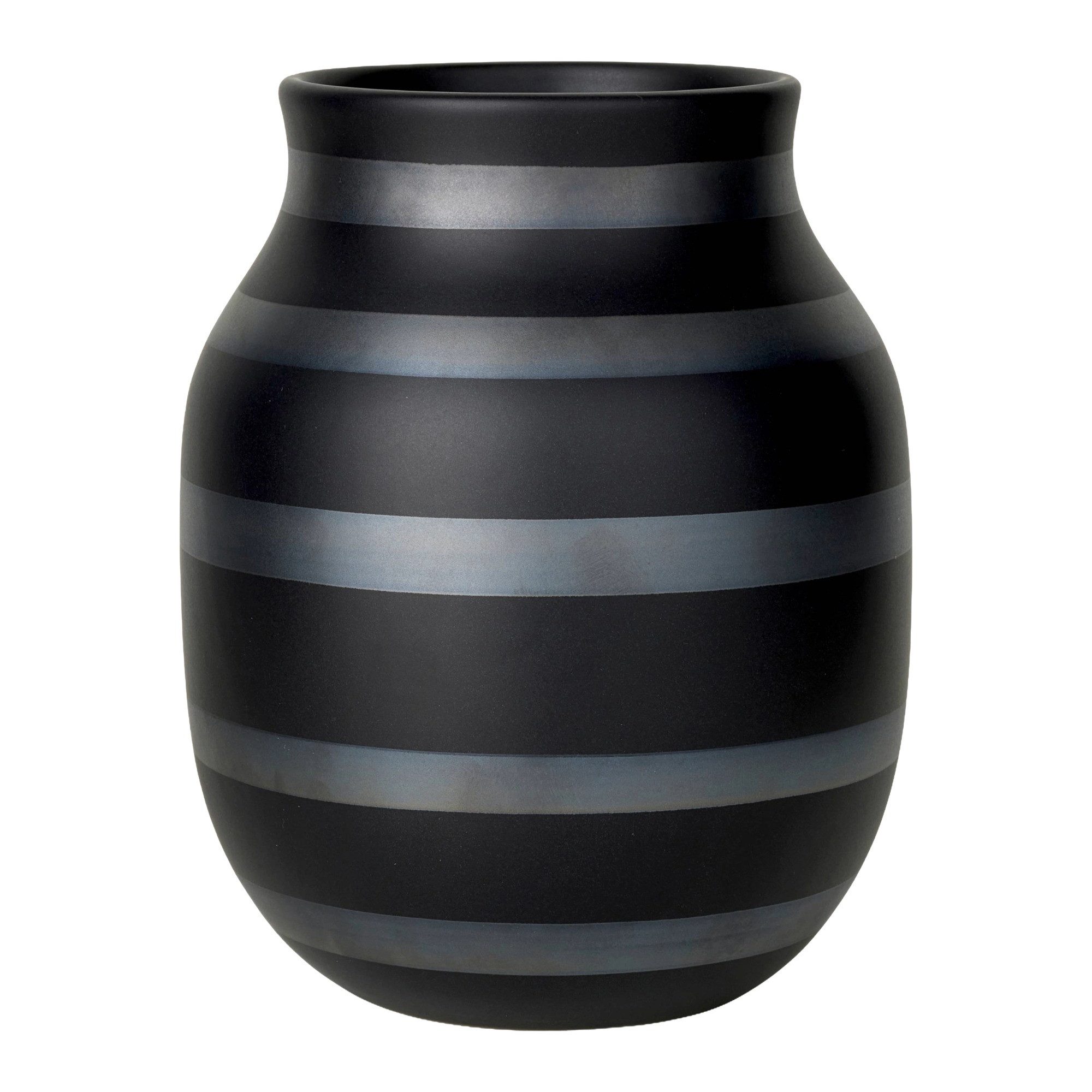 Kähler Dekovase Kähler Omaggio Vase H20 black toned