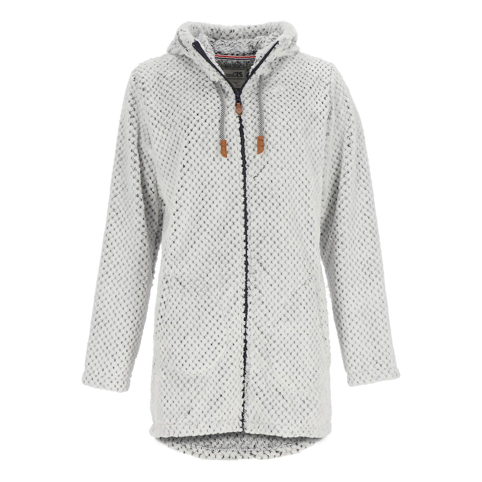 modAS Strickfleecejacke Damen Fleecemantel in lockerer Optik - Fleecejacke günstig online kaufen