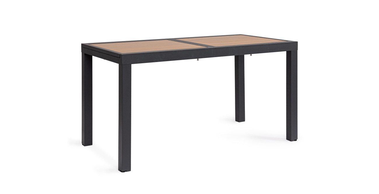 Esstisch Hilja Ausziehbar 140-210x77 cm, Anthrazit