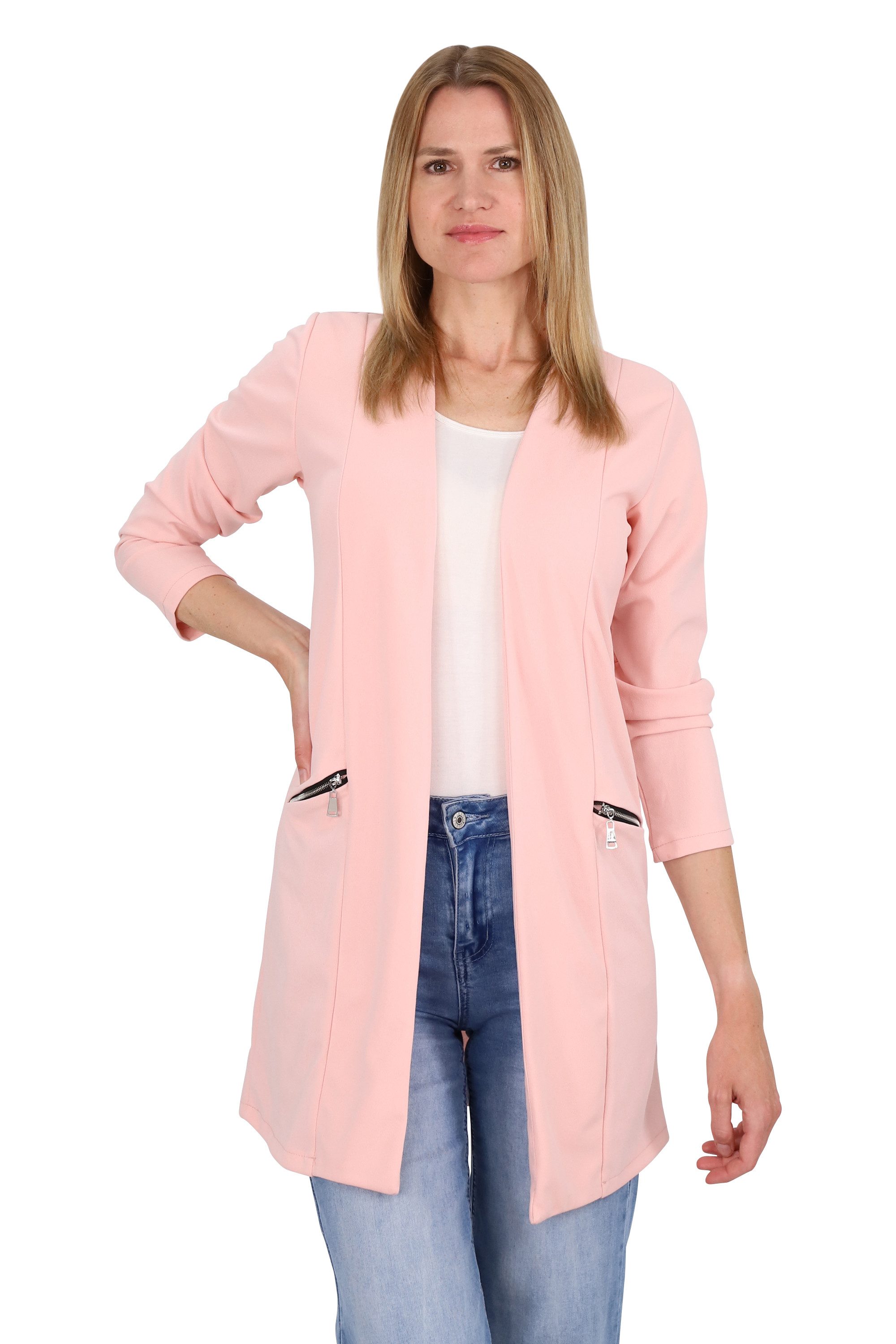malito more than fashion Jackenblazer 6041 offener Long Blazer günstig online kaufen