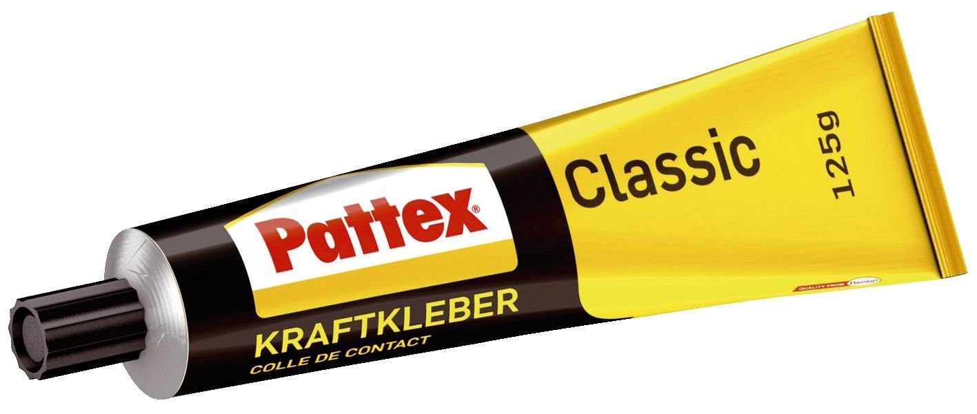 Pattex Pattex Kraftkleber mit Tintenpatrone 125g Classic, hochwärmefest, Tube