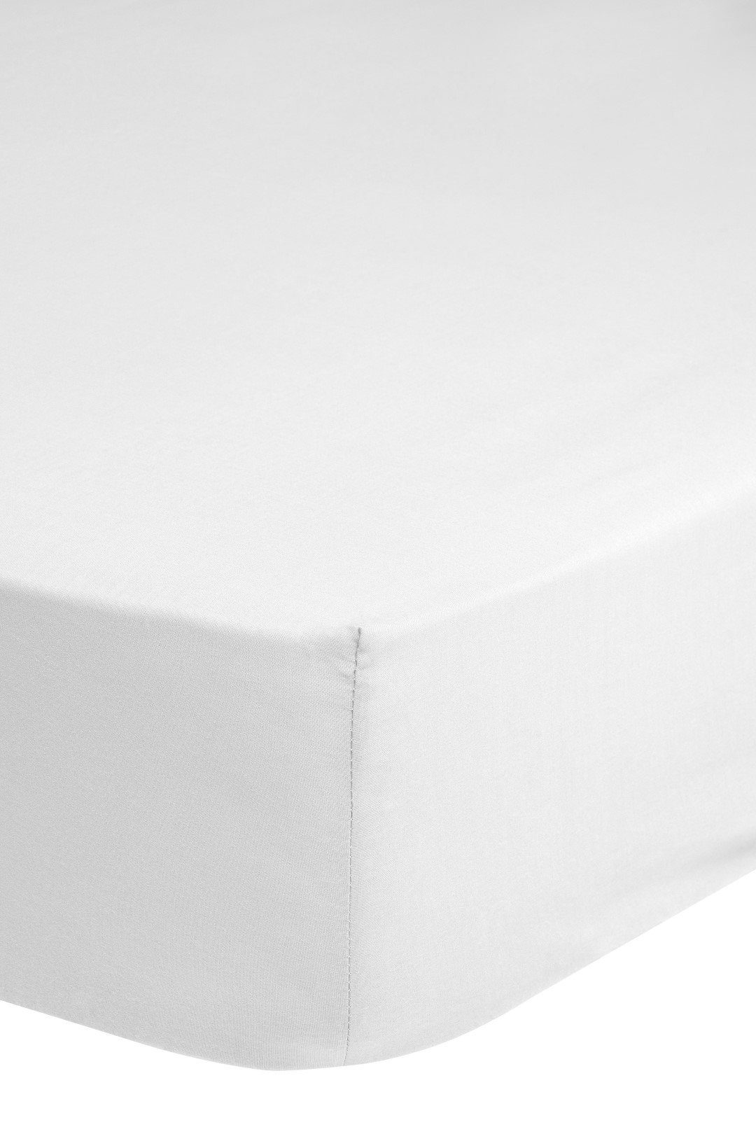 hip Spannbettlaken HIP Spannbettlaken Uni 140 x 200 cm White, Baumwolle, Gummizug: Rundum, (1 Stück), Bettlaken mit Gummizug in 90x200 140x200 180x200 und weitere Größen