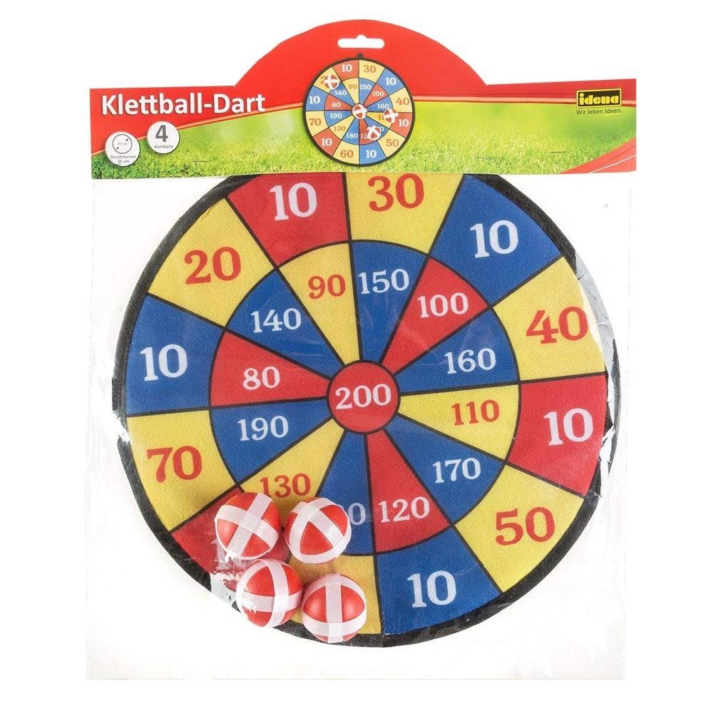 Idena Dartscheibe, mit 4 Klettbällen, Bunt, 35 cm