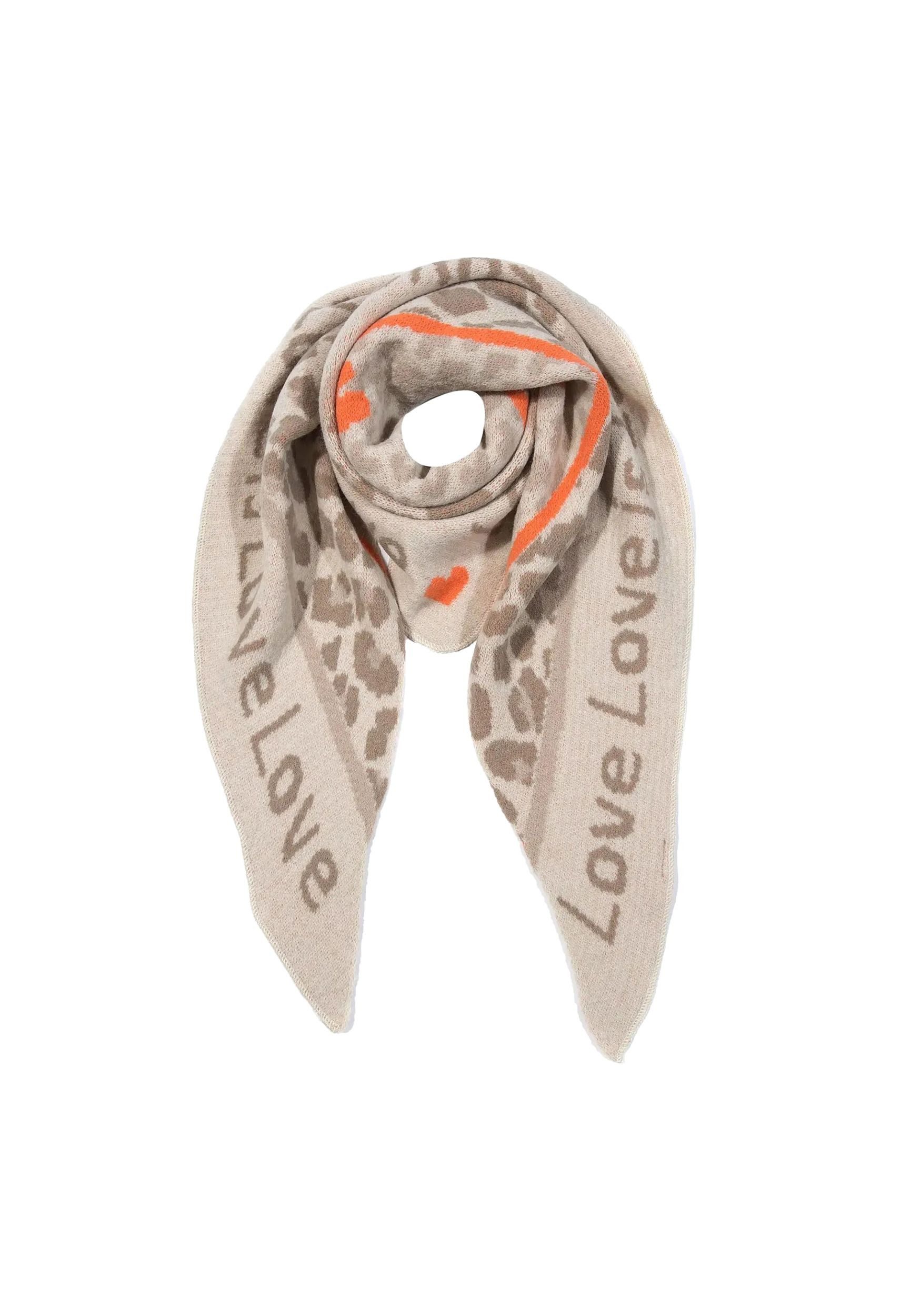Faera Modeschal Animal Love Dreieckstuch elastischer Strick Leo Muster, 814 günstig online kaufen