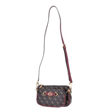 Guess Umhängetasche GUESS Damen Schultertasche Izzy Brown/Merlot (Stück, Stück)