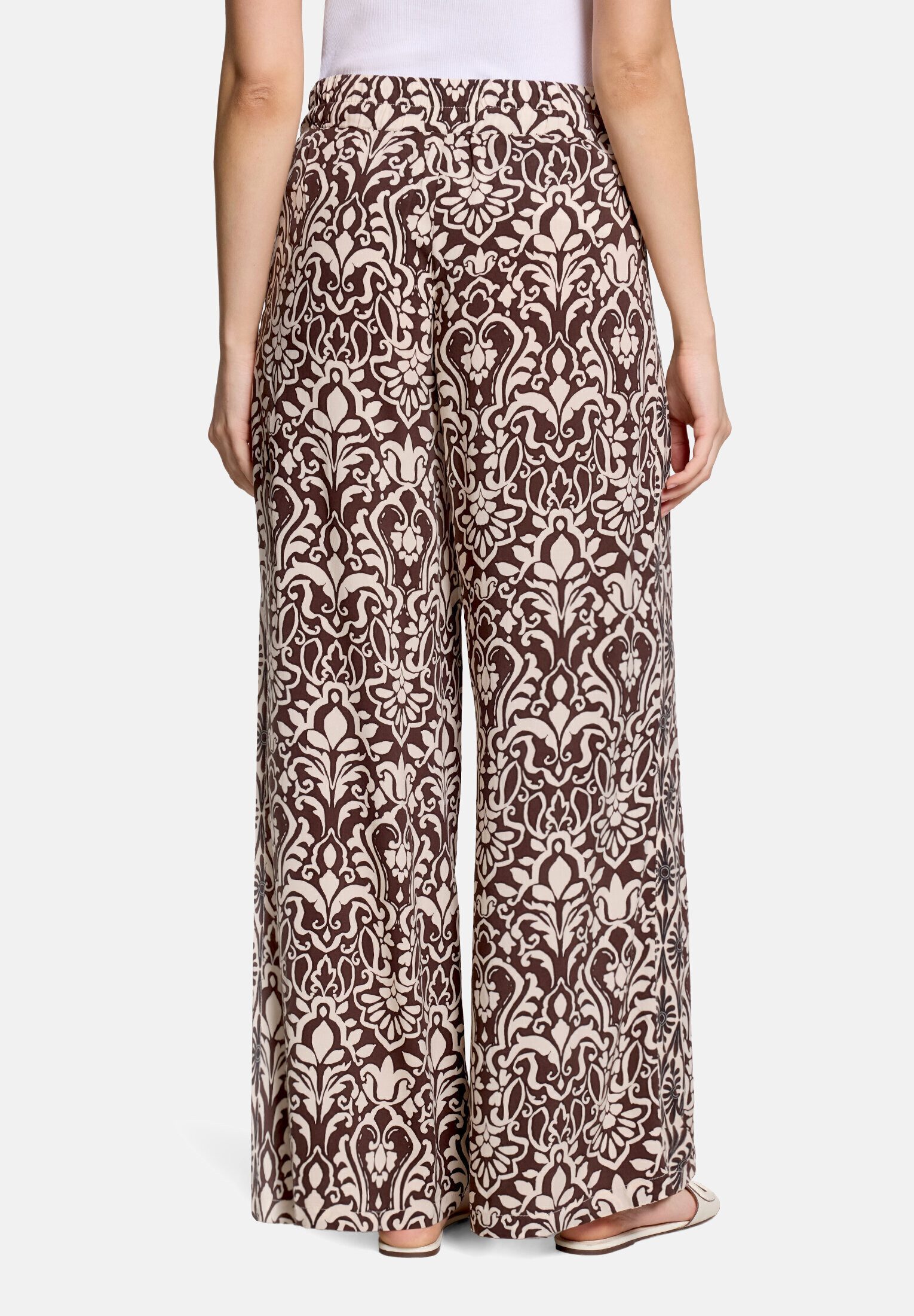 Cartoon Palazzohose Damen mit Gummizug