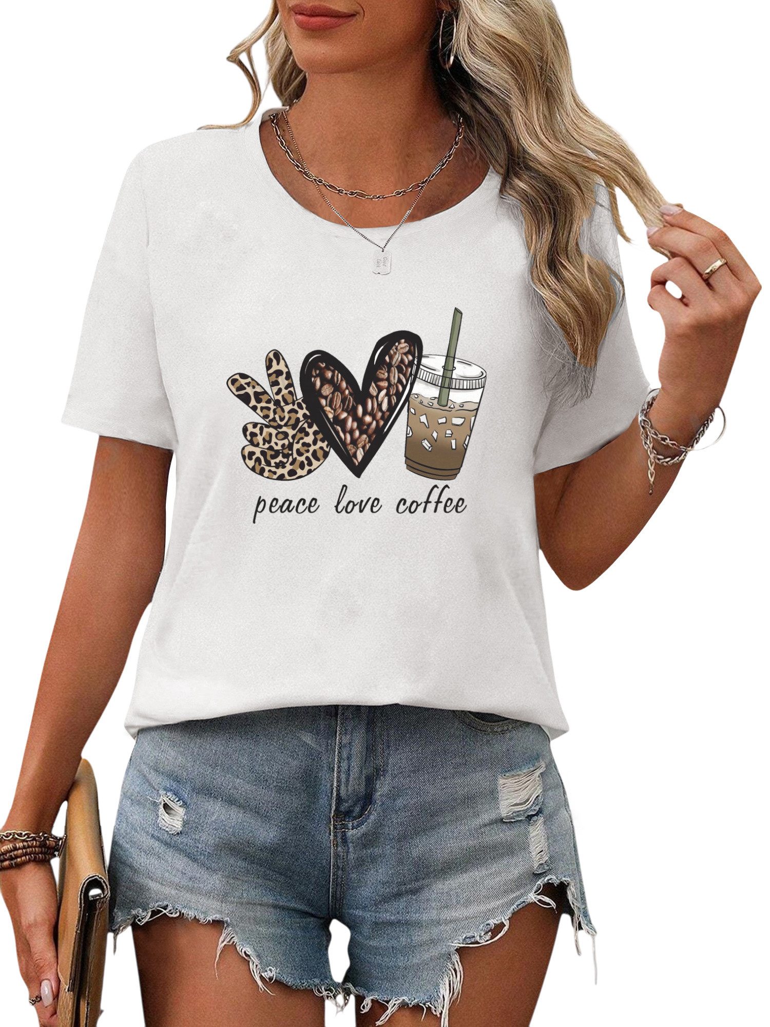 PYLIKE Kurzarmbluse Damen Sommer Bequemes T-Shirt günstig online kaufen
