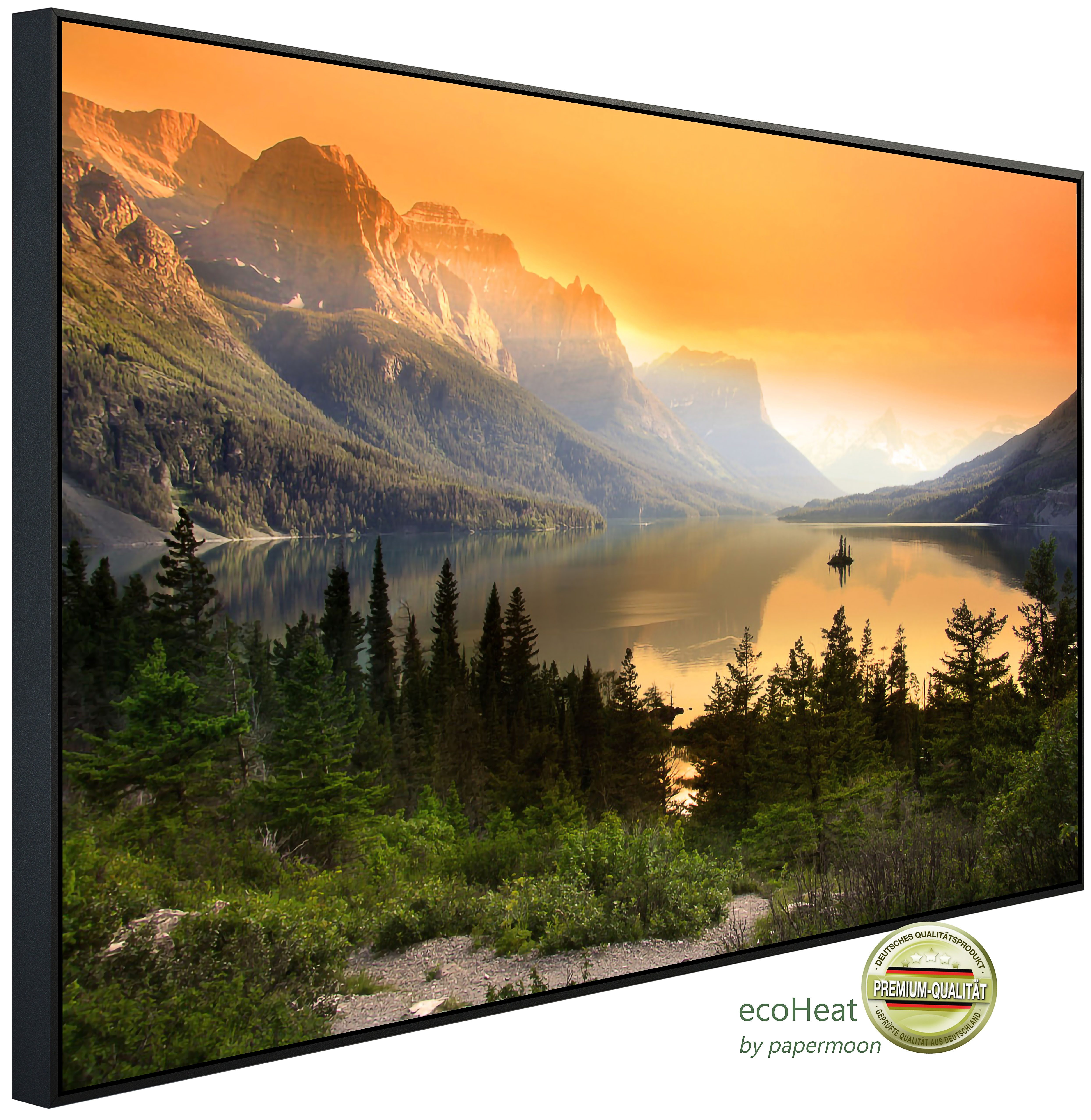 Papermoon Infrarotheizung INFRAROT-BILD-HEIZUNG, Saint Mary Lake, TÜV-Rheinland/GS zertifiziert, angenehme Strahlungswärme