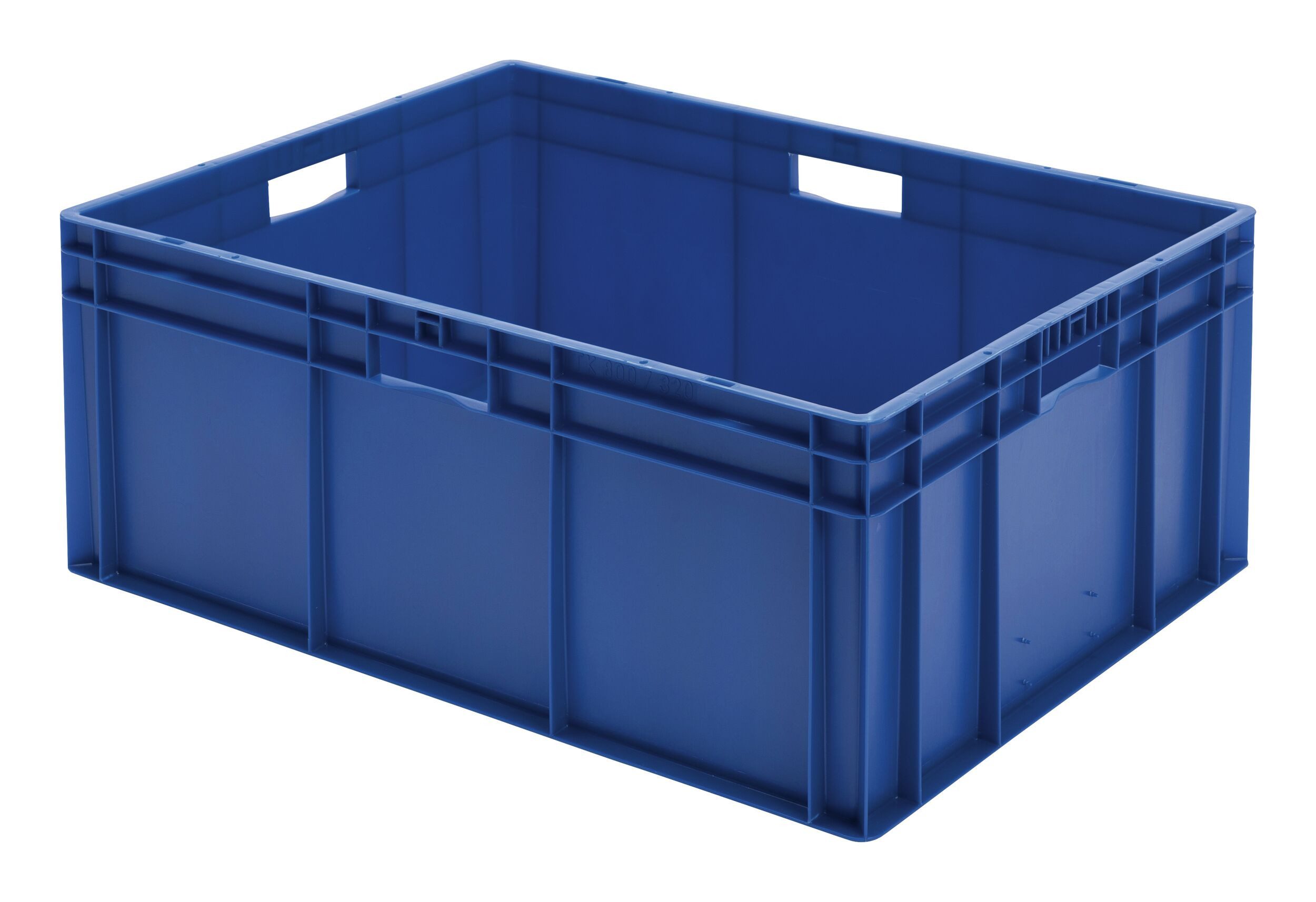 LA KA PE Stapelbox, Stapeltransportkasten 800 x 600 x 320 mm blau