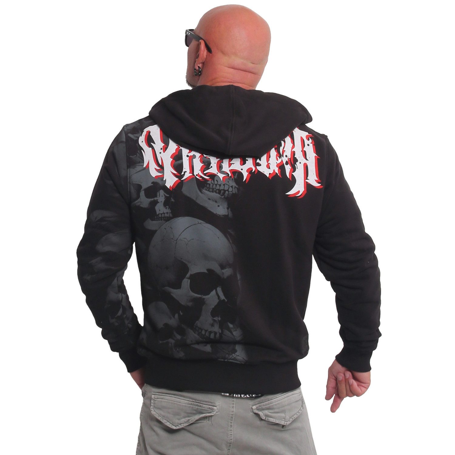 YAKUZA Kapuzensweatjacke Skull Awakening mit Double günstig online kaufen