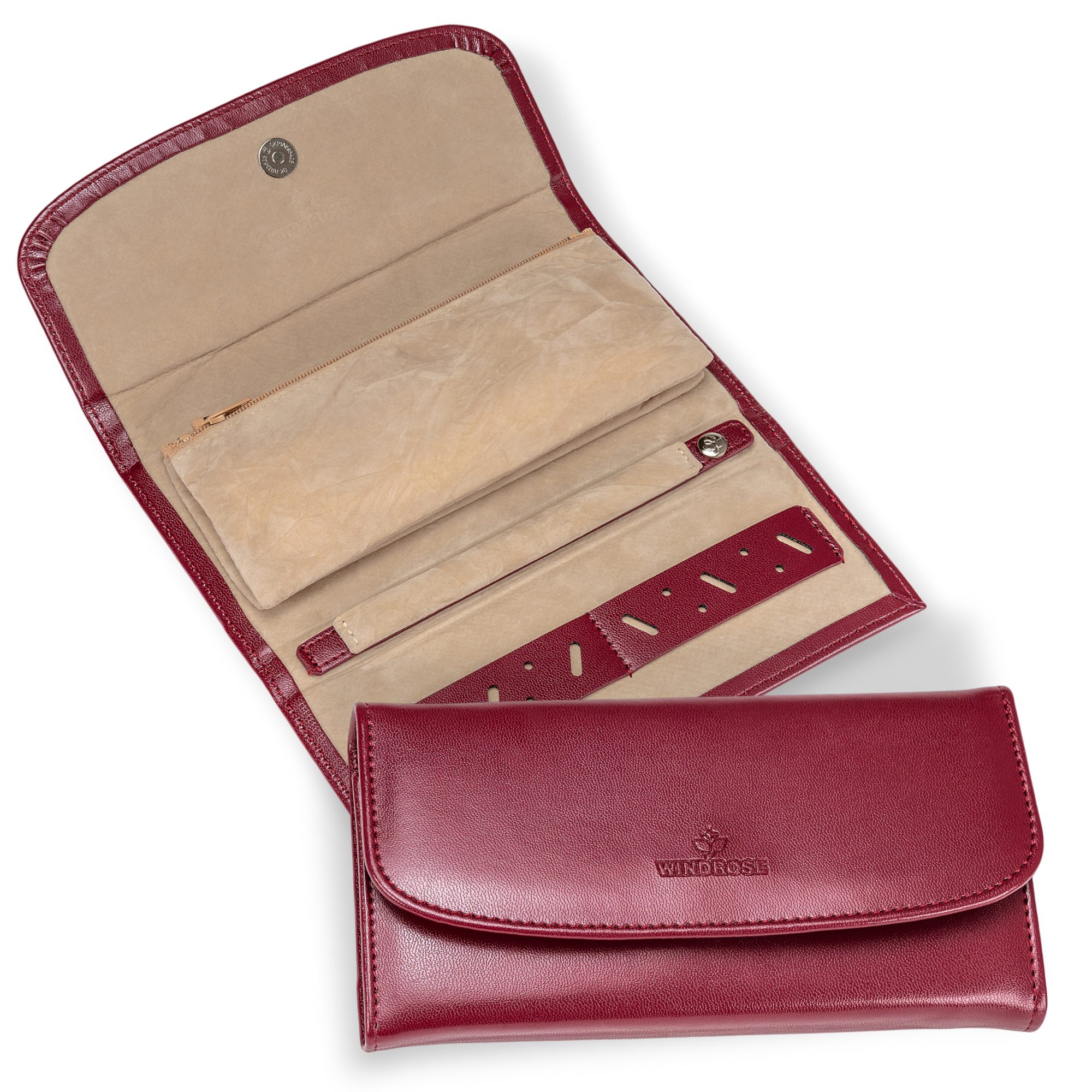 WINDROSE Schmuckrolle Schmucktasche