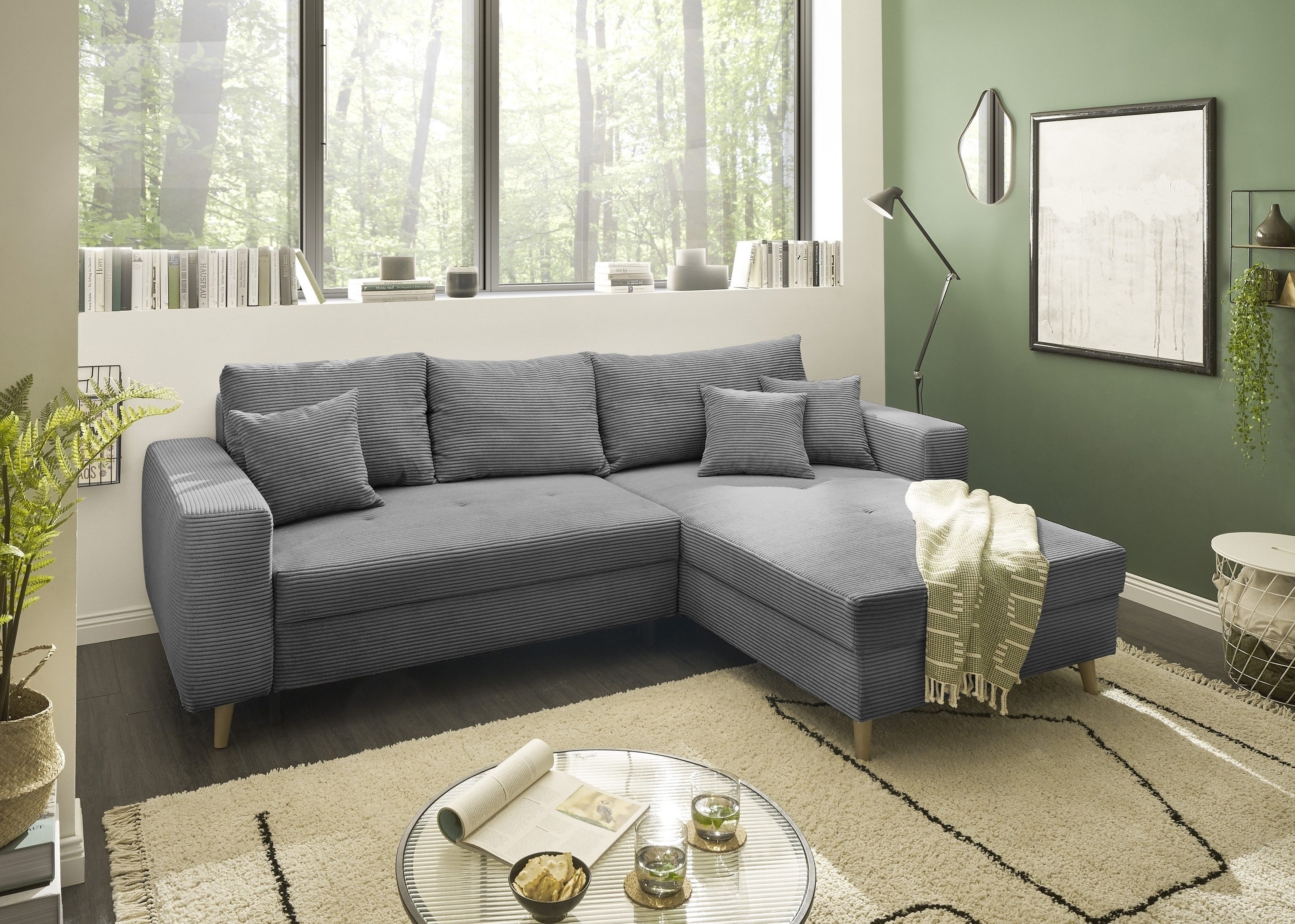 Ecksofa ash" - 282x92x186 (BxHxT)"