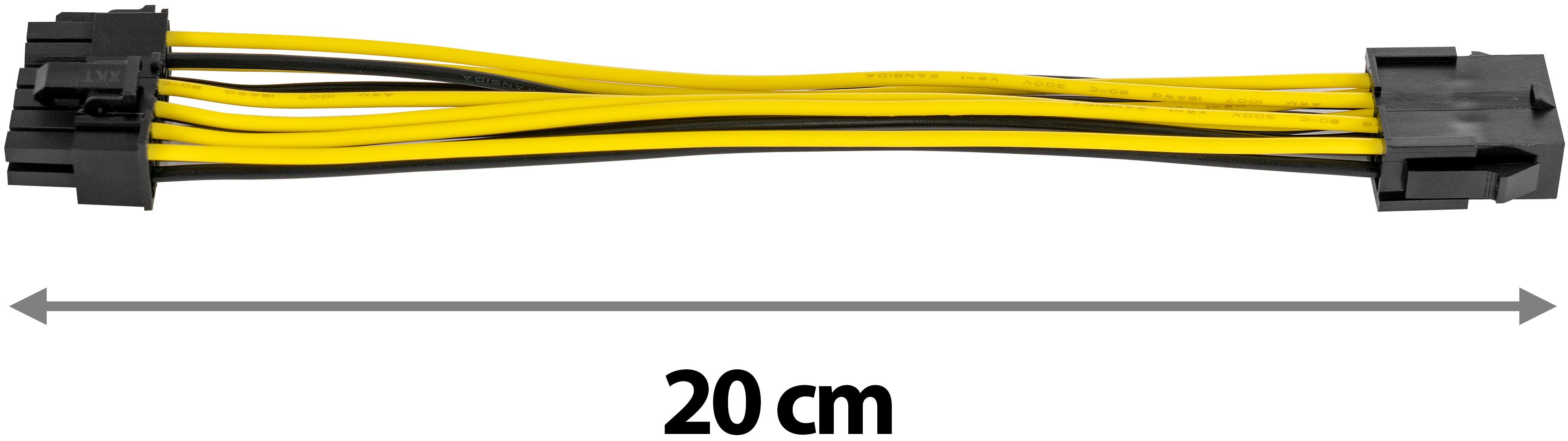 Poppstar Stromkabel, (20 cm), CPU-Kabel 8-Pin auf 8 + 4-Pin (Länge 20 cm)  Netzteil-Verlängerungskabel ATX 12V / EPS 12V online kaufen | OTTO