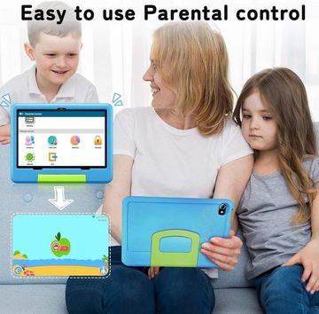 XUEMI Kinder's 10GB RAM 6000 mAh Quad Core Prozessor Tablet (10", 128 GB, Android 13, Kinderunterhaltung auf höchstem Niveau)